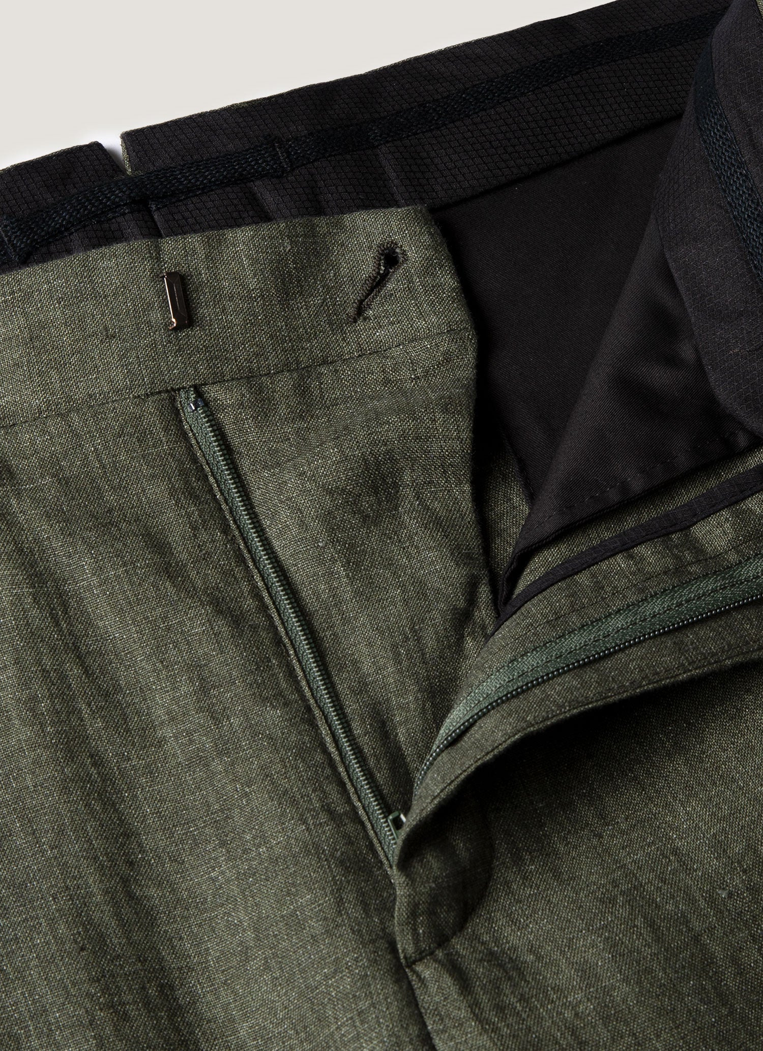 Pleated Linen Trouser - 4