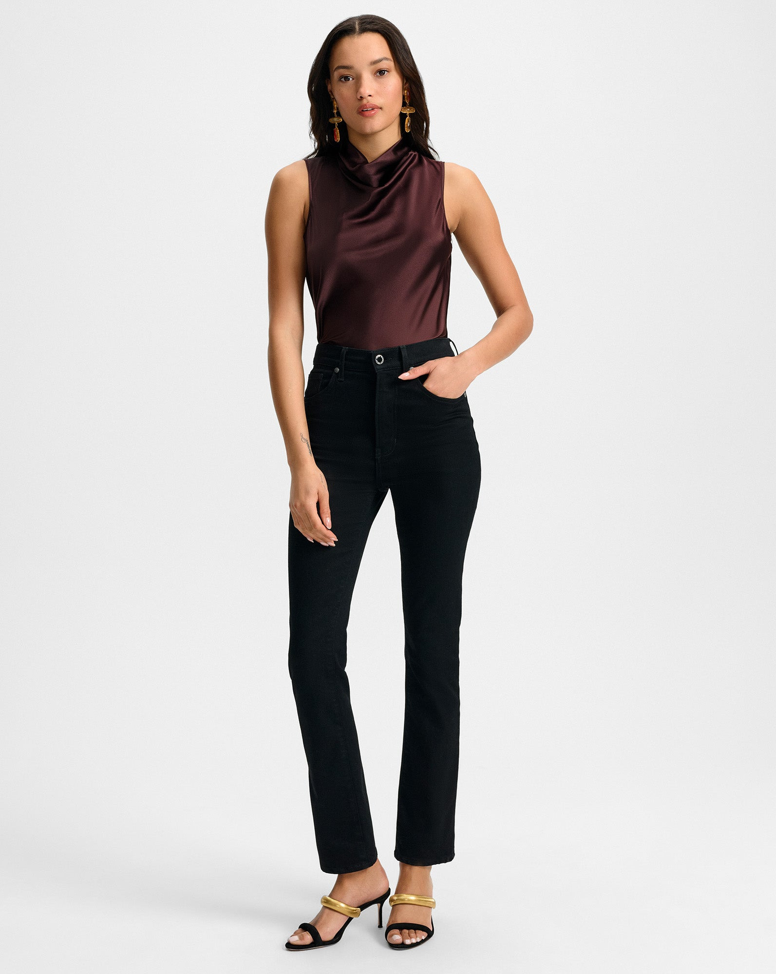 TAM SILK SLEEVELESS TOP - 3