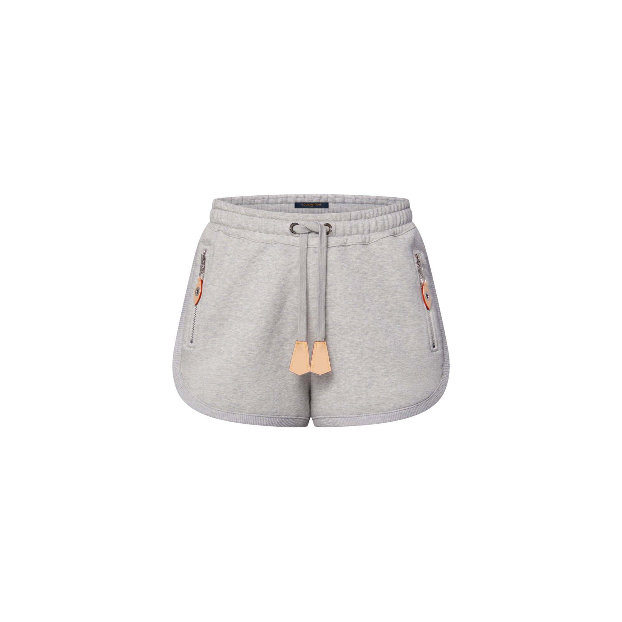 Leather Accent Jogging Shorts - 1