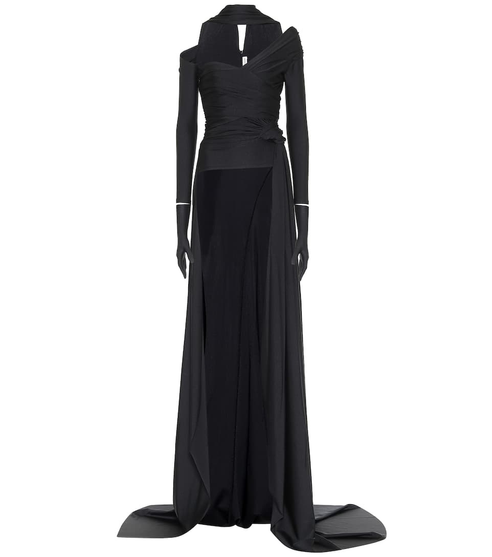 Stretch-jersey gown - 1