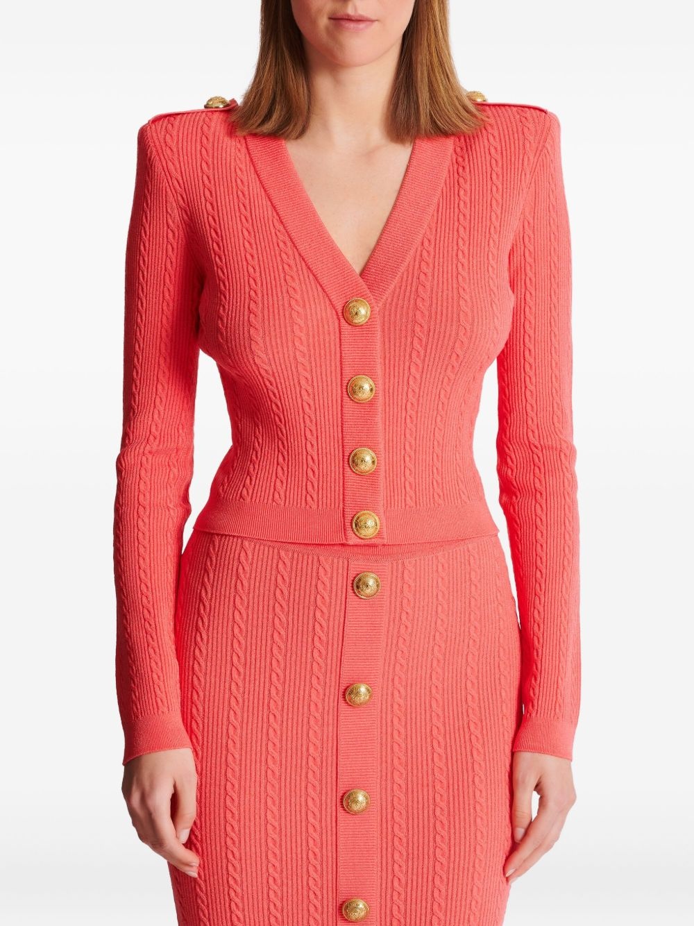 cable-knit cardigan - 3