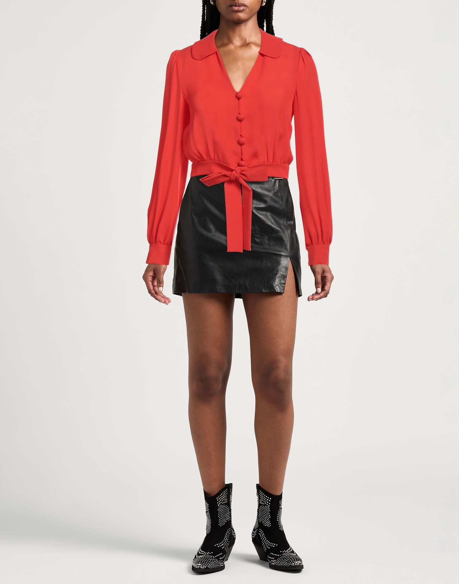 Black Women's Silk Shirts & Blouses - 2