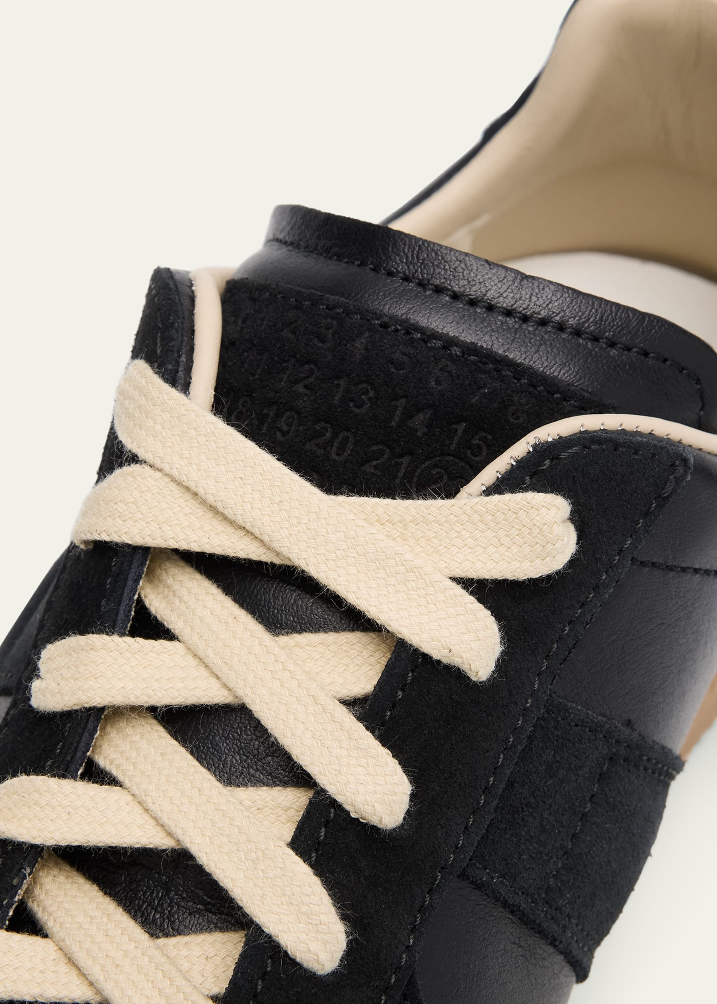 Men's Replica Leather Low-Top Sneakers - 7