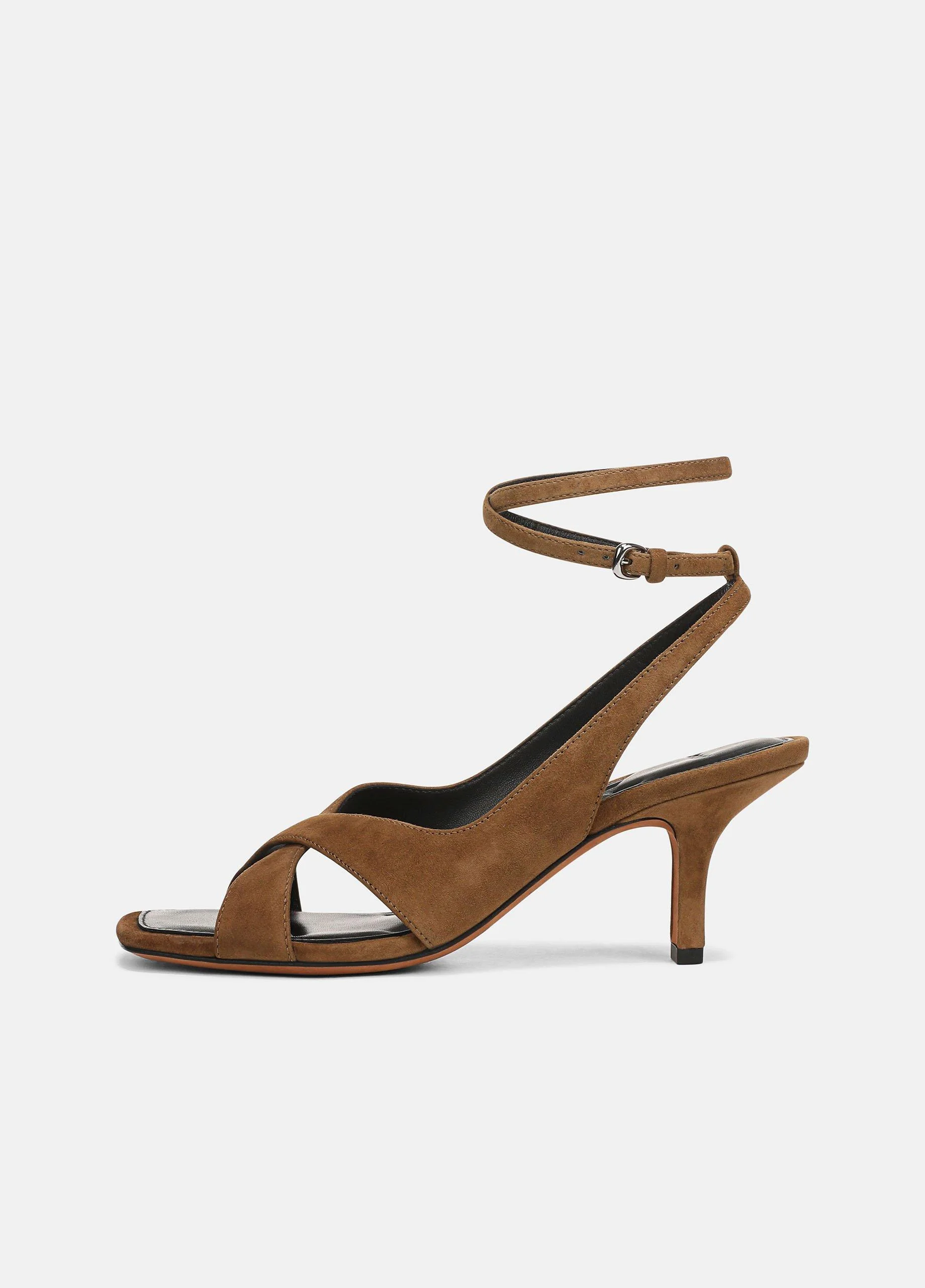 Lola Suede Heeled Wrap Sandal - 1