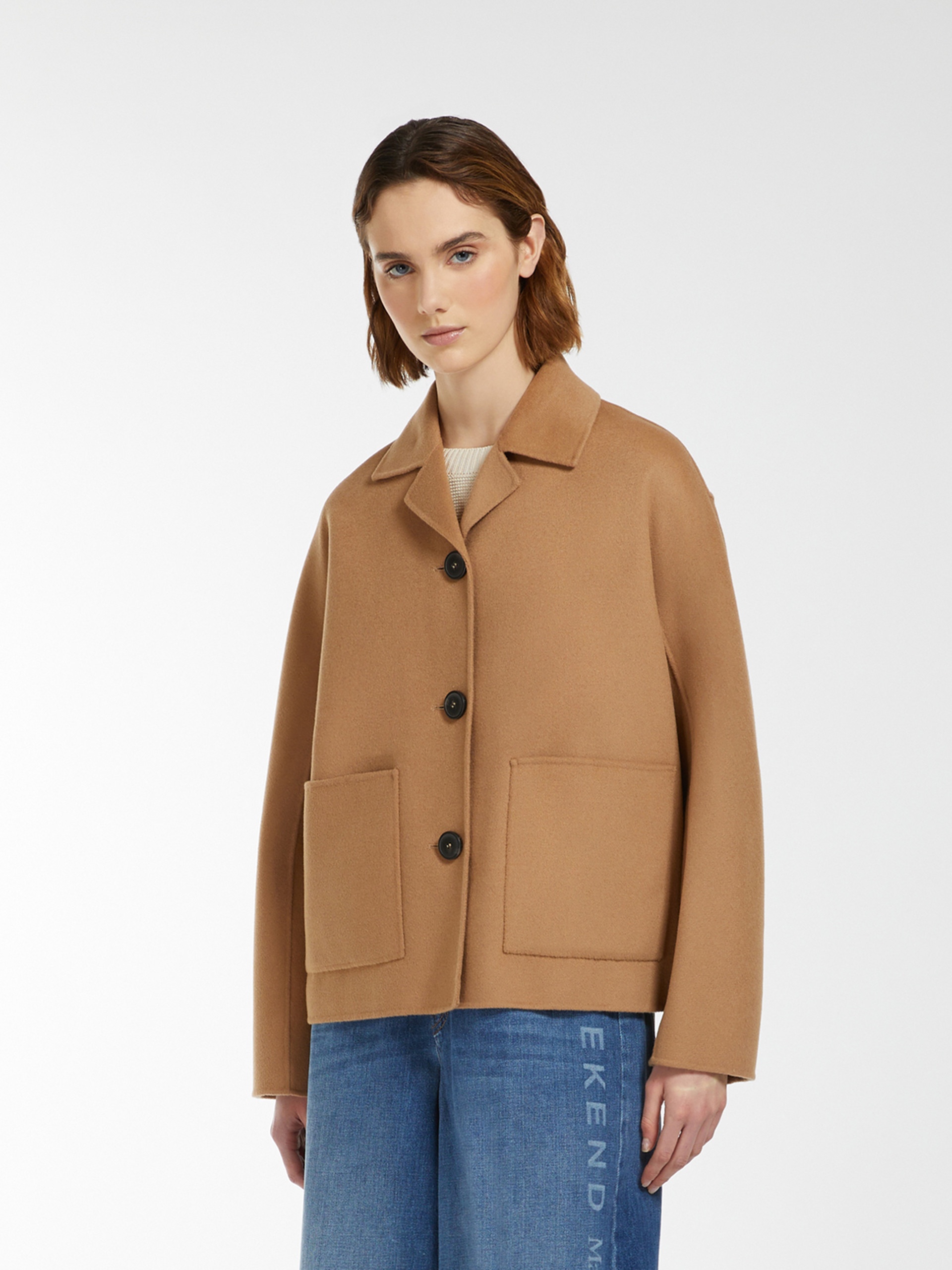 SALE Double-sided wool single-breasted jacket - 5