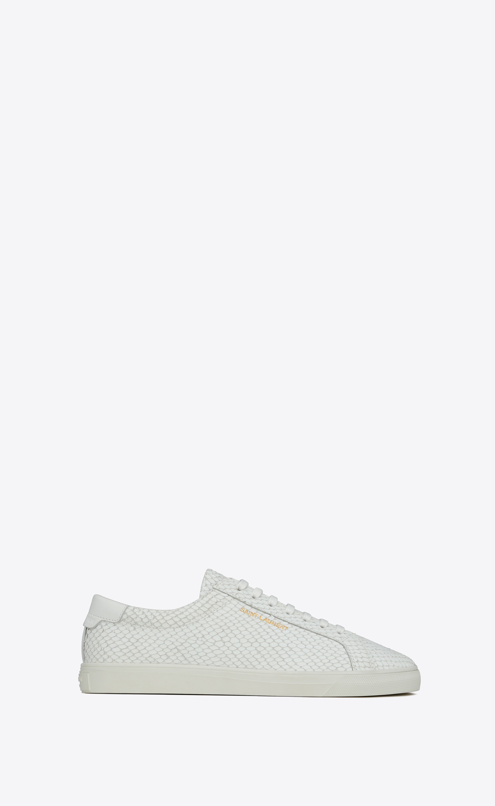 andy sneakers in python-embossed nubuck and smooth leather - 1