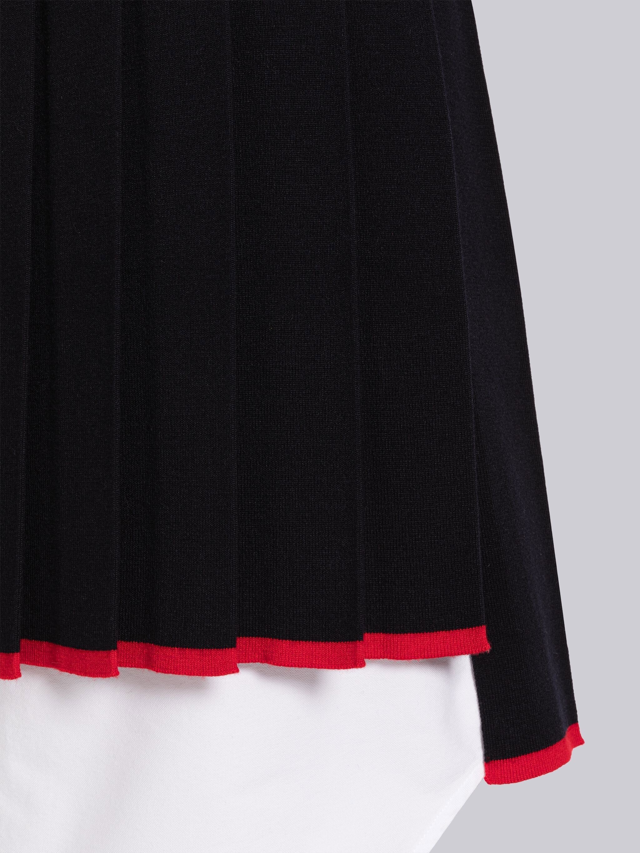 Milano Stitch Merino Tipping Pleated Mini Skirt - 5
