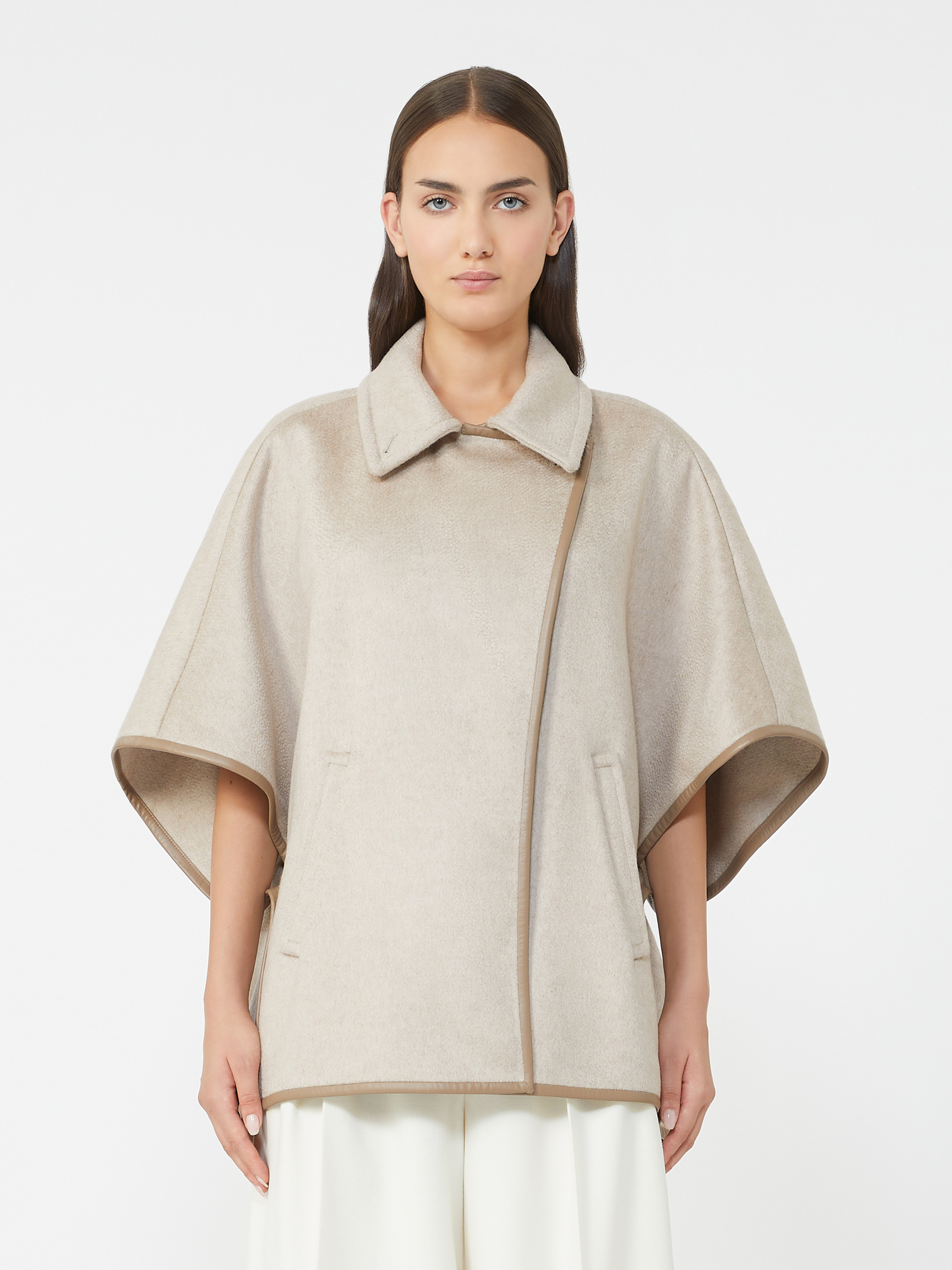 CORSARO Cashmere zibeline cape - 3