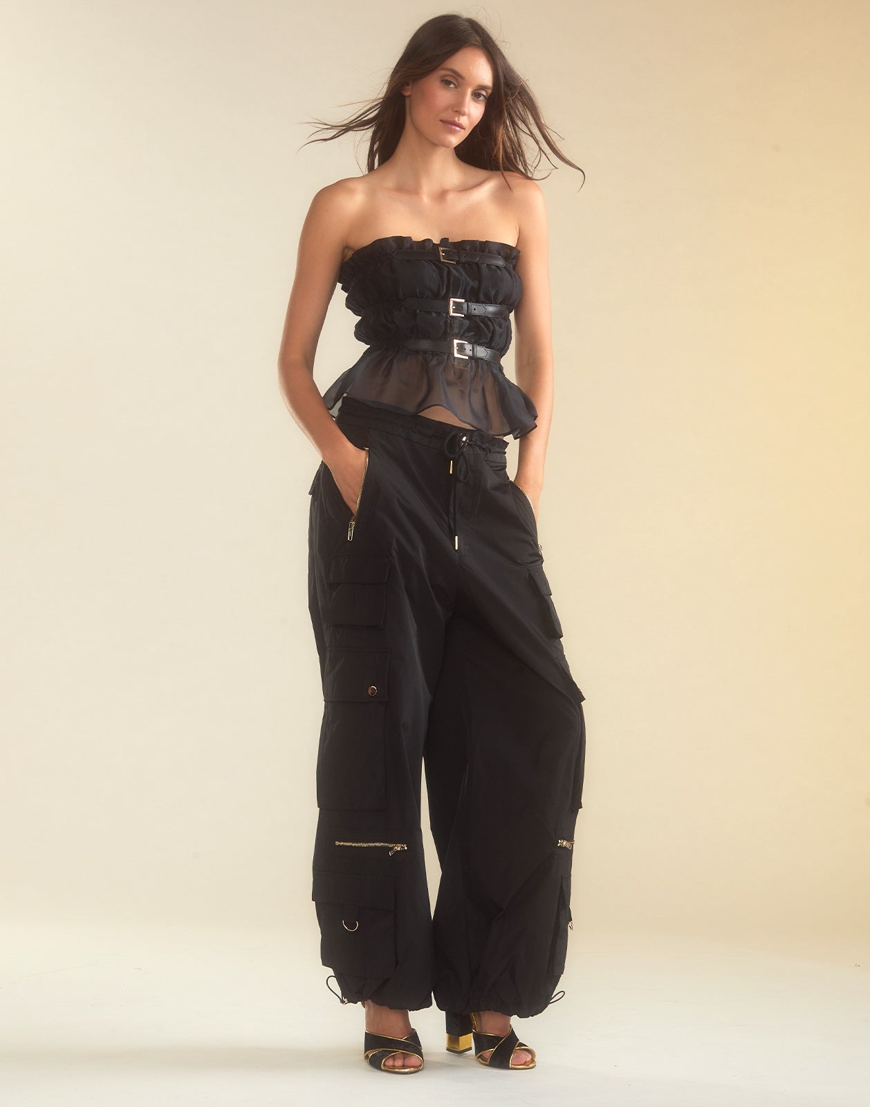 Buckle Up Silk Organza Top - 10