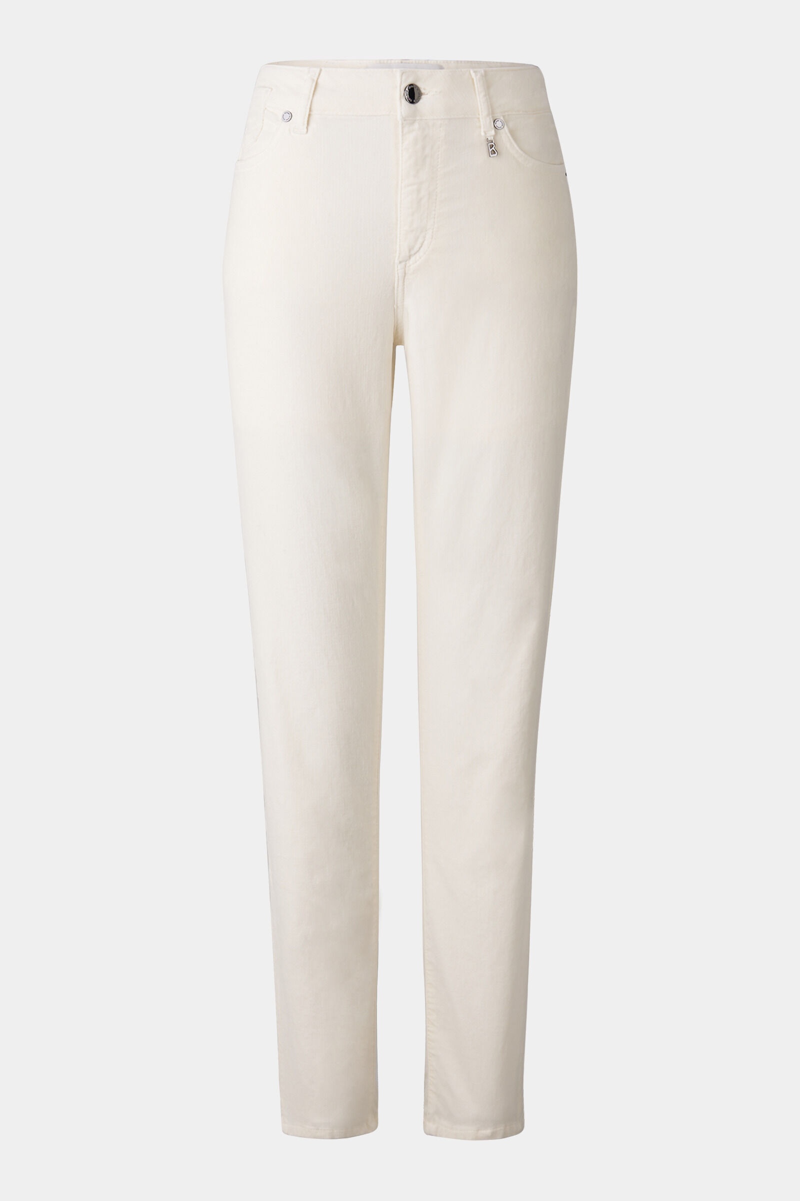 Julie 7/8 Velvet pants in Off-white - 1