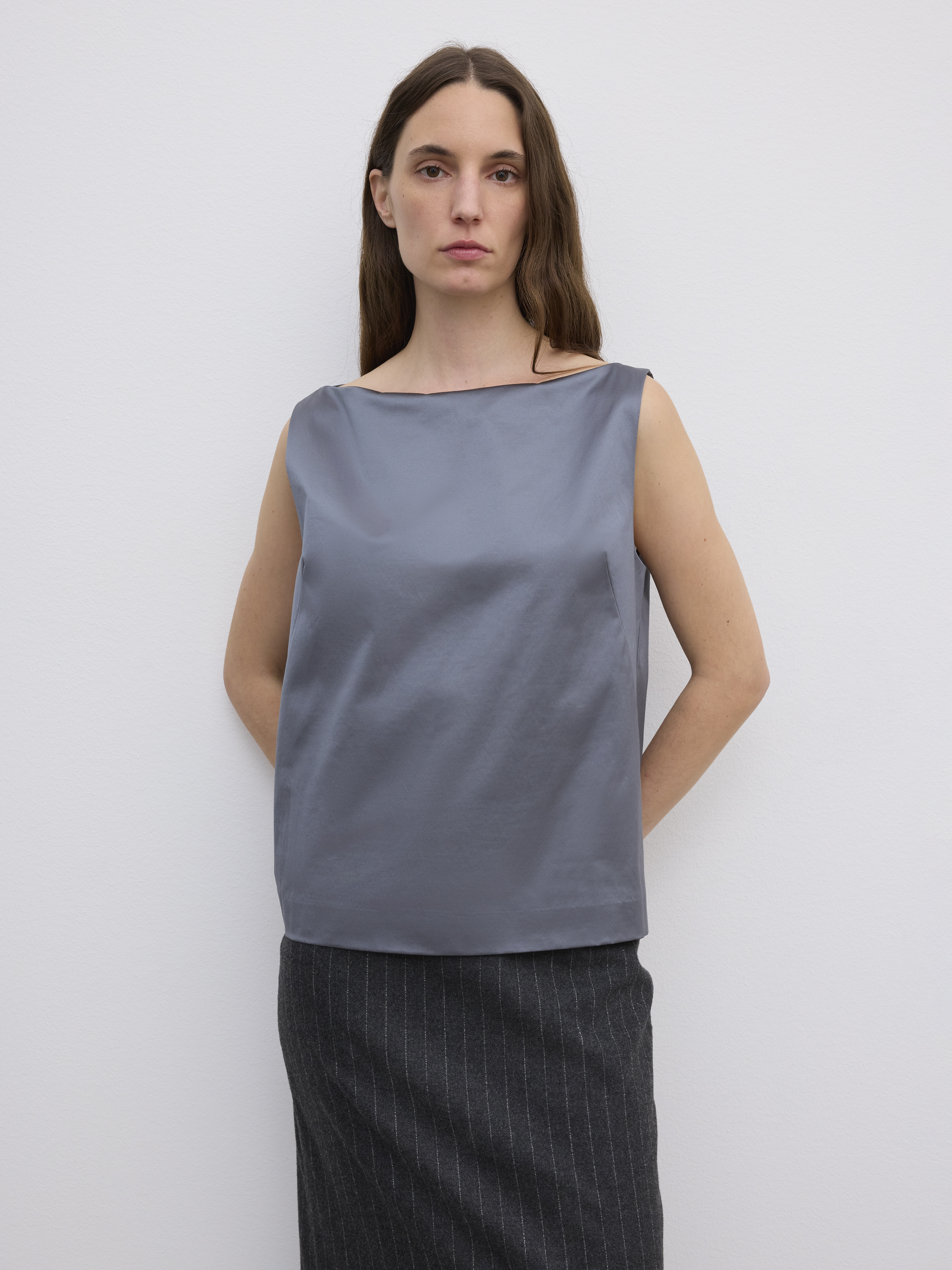 Woven Sq Neck Top - 4