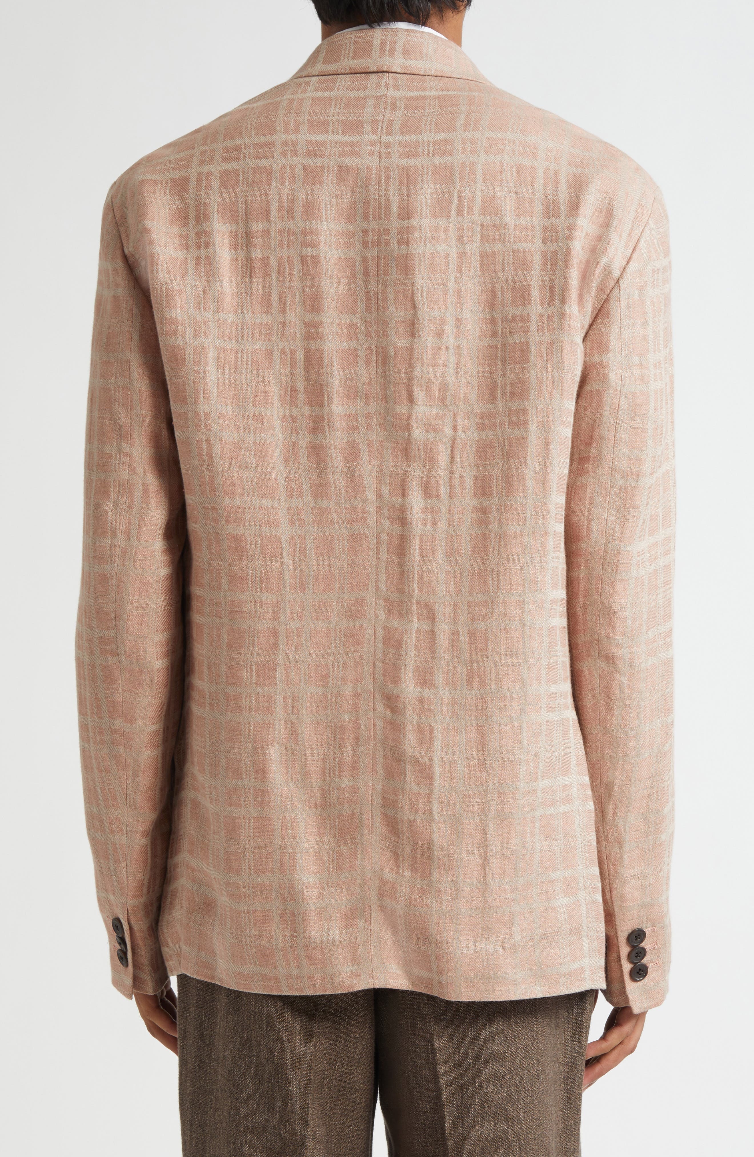 OUR LEGACY Unconstructed Shinjuku Linen Blazer in Hammock Check Crumpled Linen at Nordstrom - 2