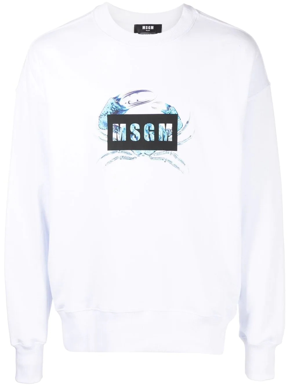 logo print sweatshirt - 1