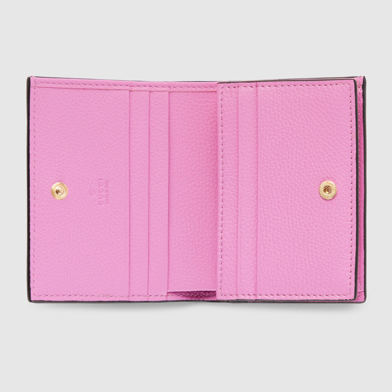 GUCCI Bi-color GG Marmont small wallet outlook