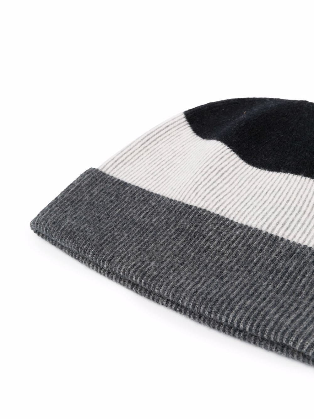 colour-block knitted beanie - 2