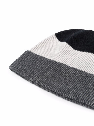 Z Zegna colour-block knitted beanie outlook