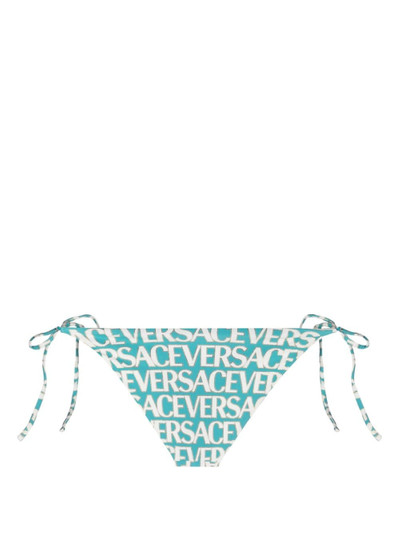 VERSACE logo-print bikini bottoms outlook
