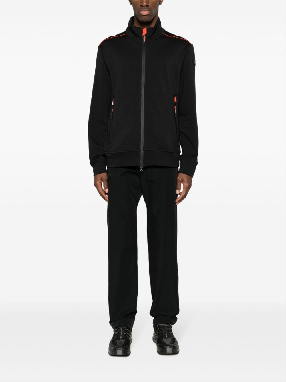 zip-up high-neck sweatshirt - 2