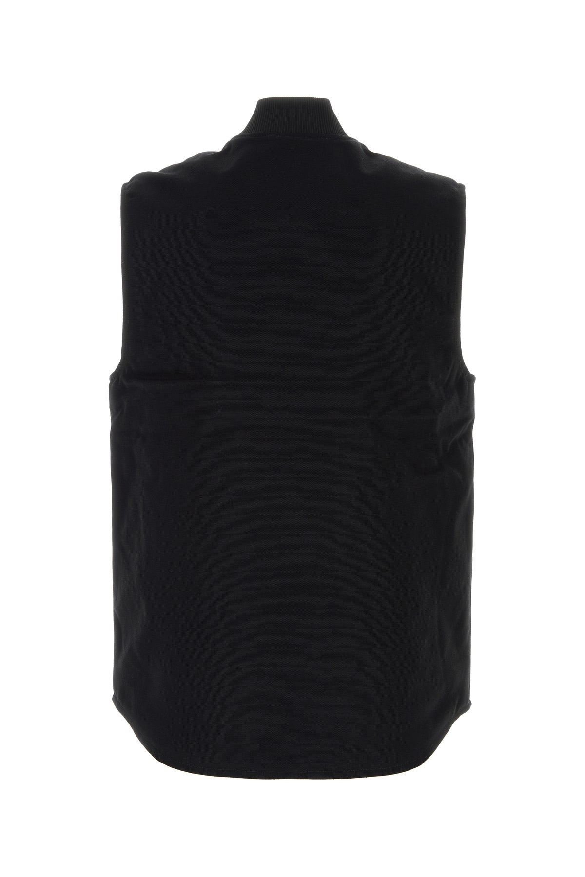 Black cotton Classic Vest - 2