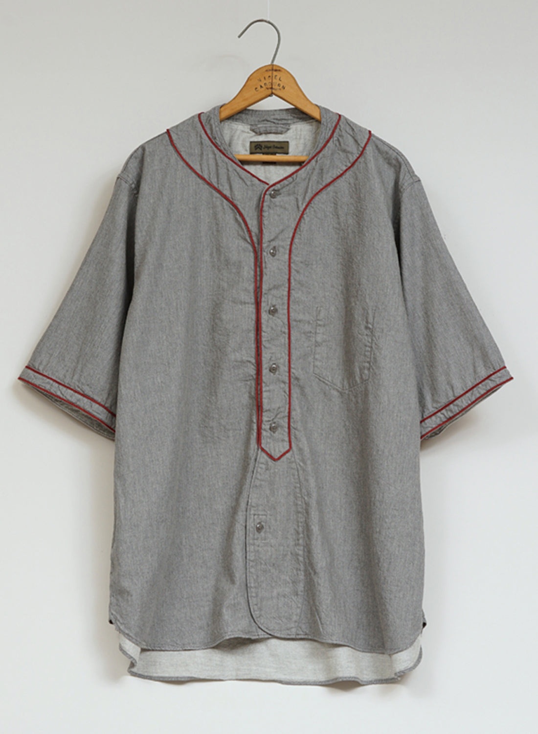 Baseball Shirt Short Sleeve Type 2 in Light Grey - 1