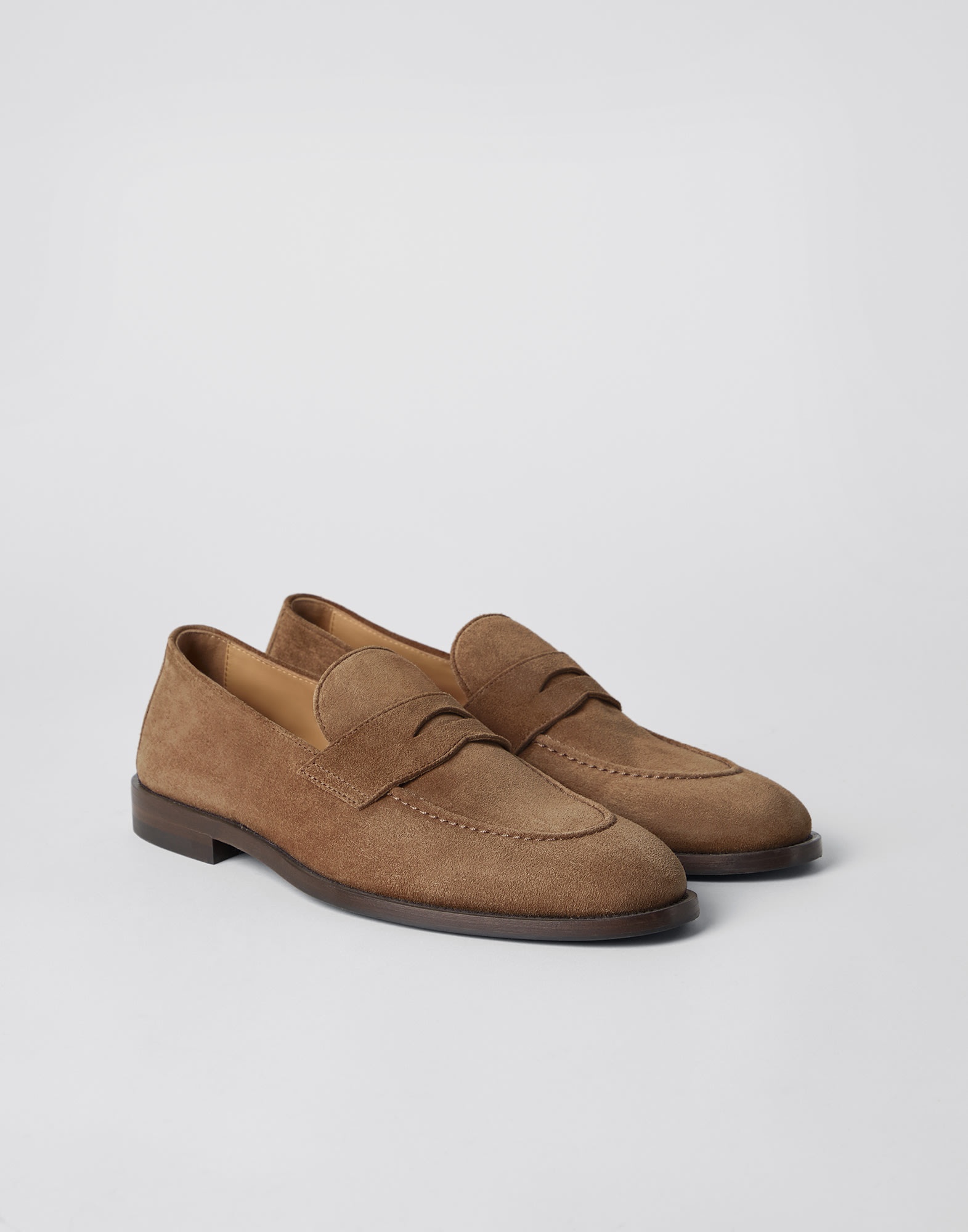 Suede penny loafers - 1