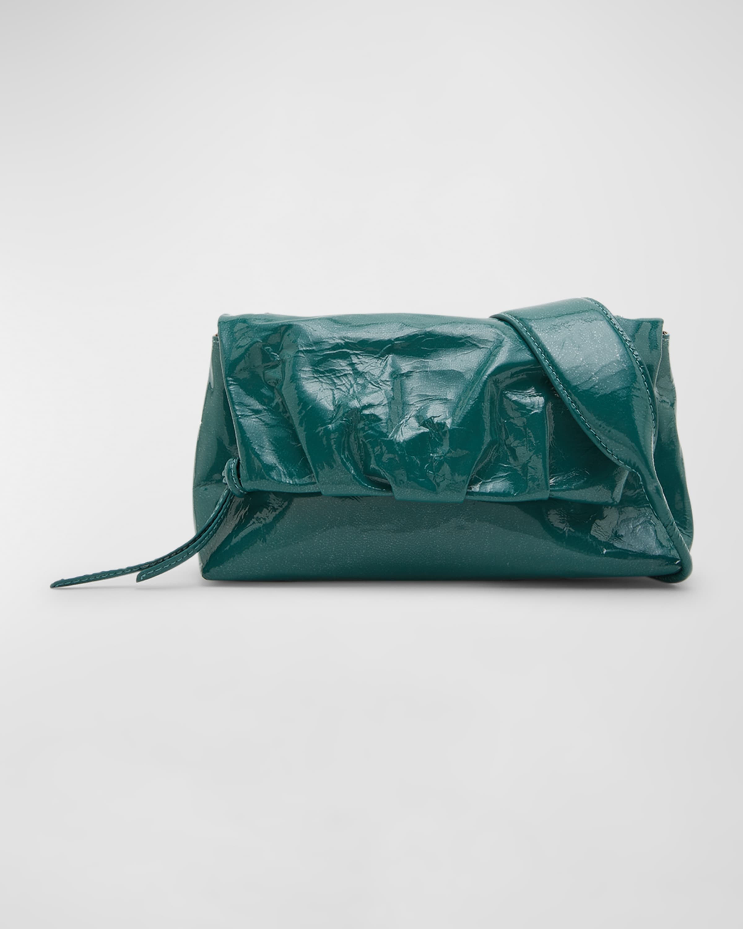 Dries Van Noten Small Flap Patent Leather Shoulder Bag | REVERSIBLE