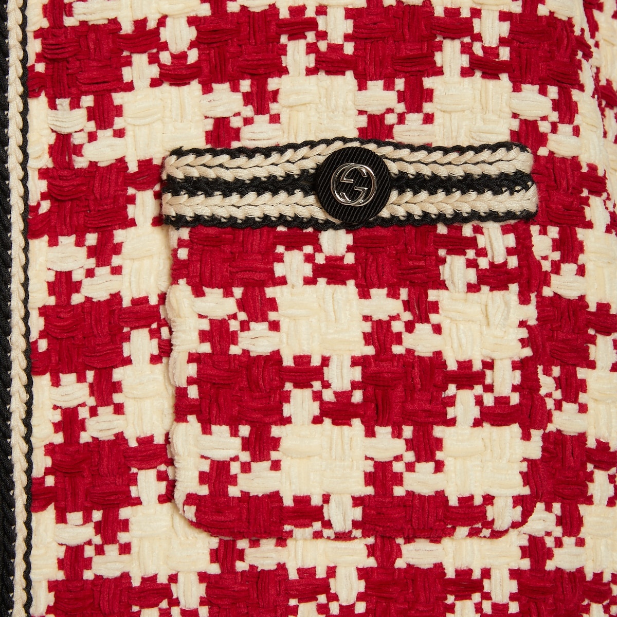 Houndstooth chenille gilet - 4