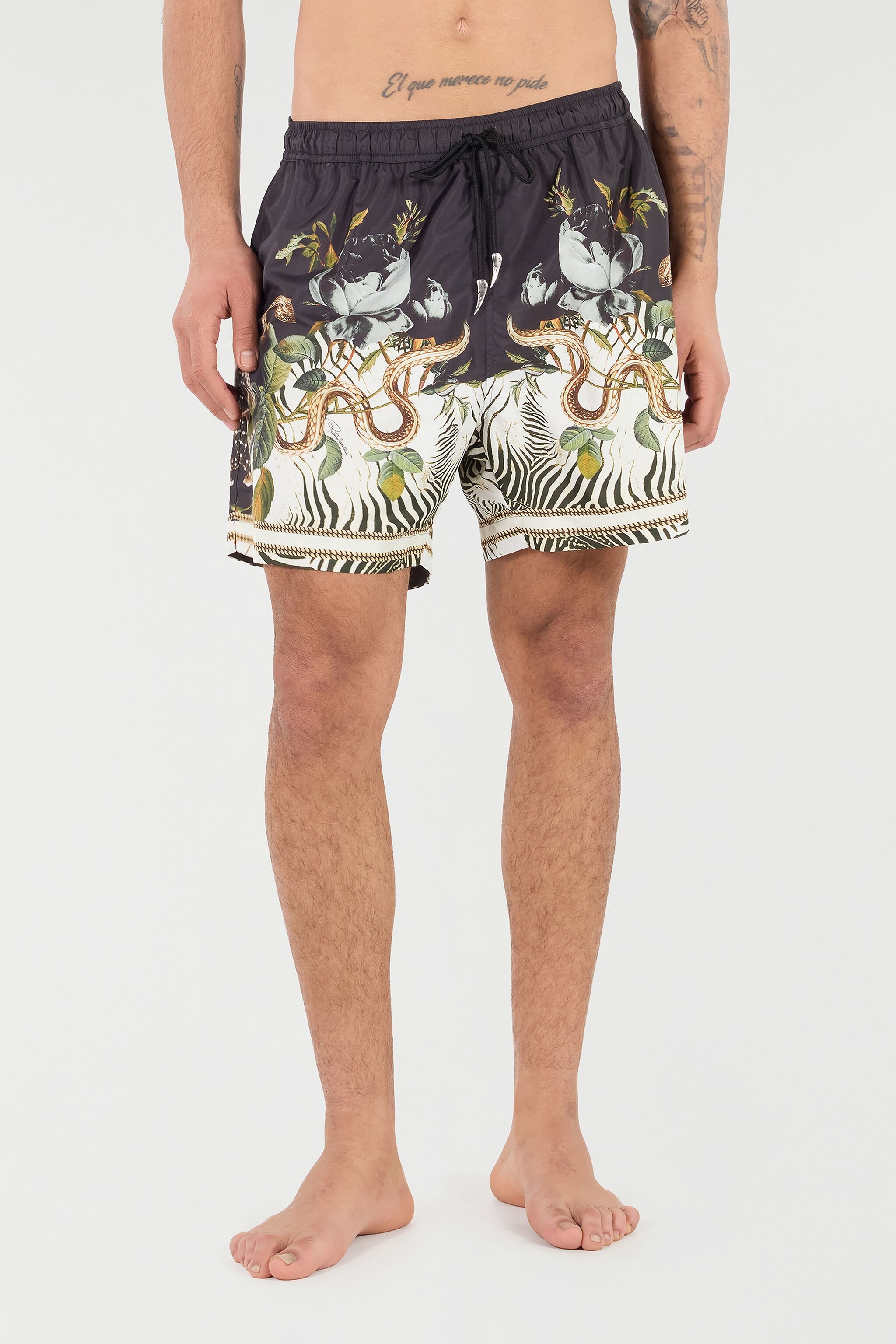 Swim Shorts With Fang And Animal Print - 3