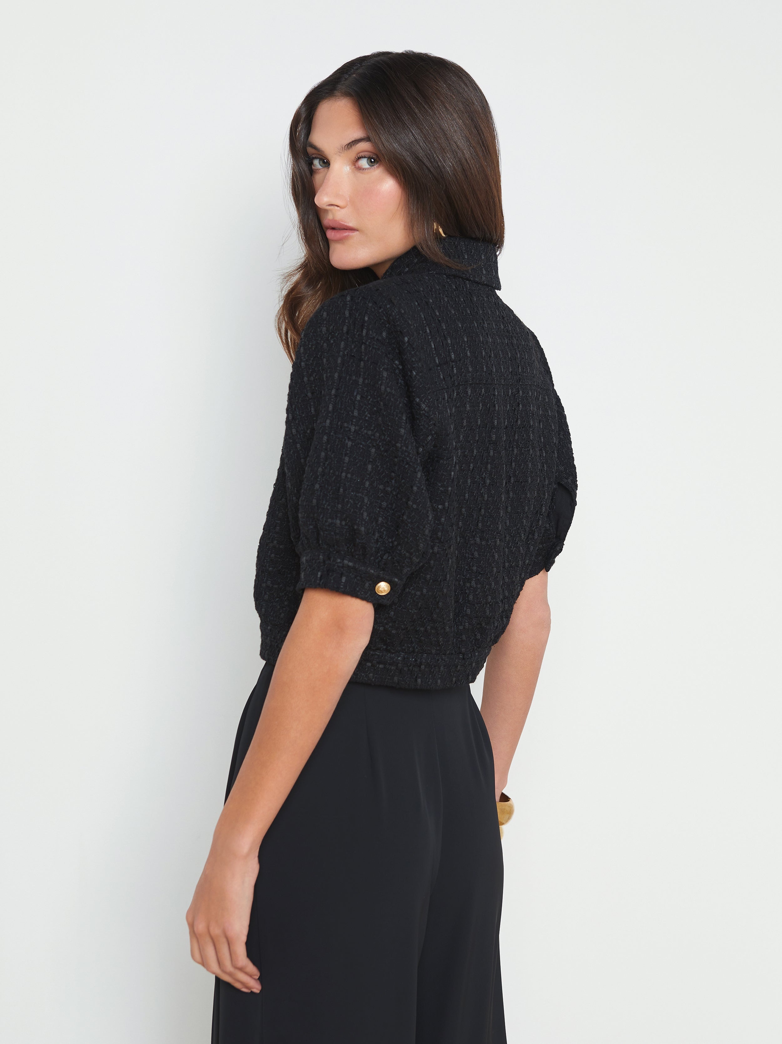 Cove Cropped Tweed Jacket - 2