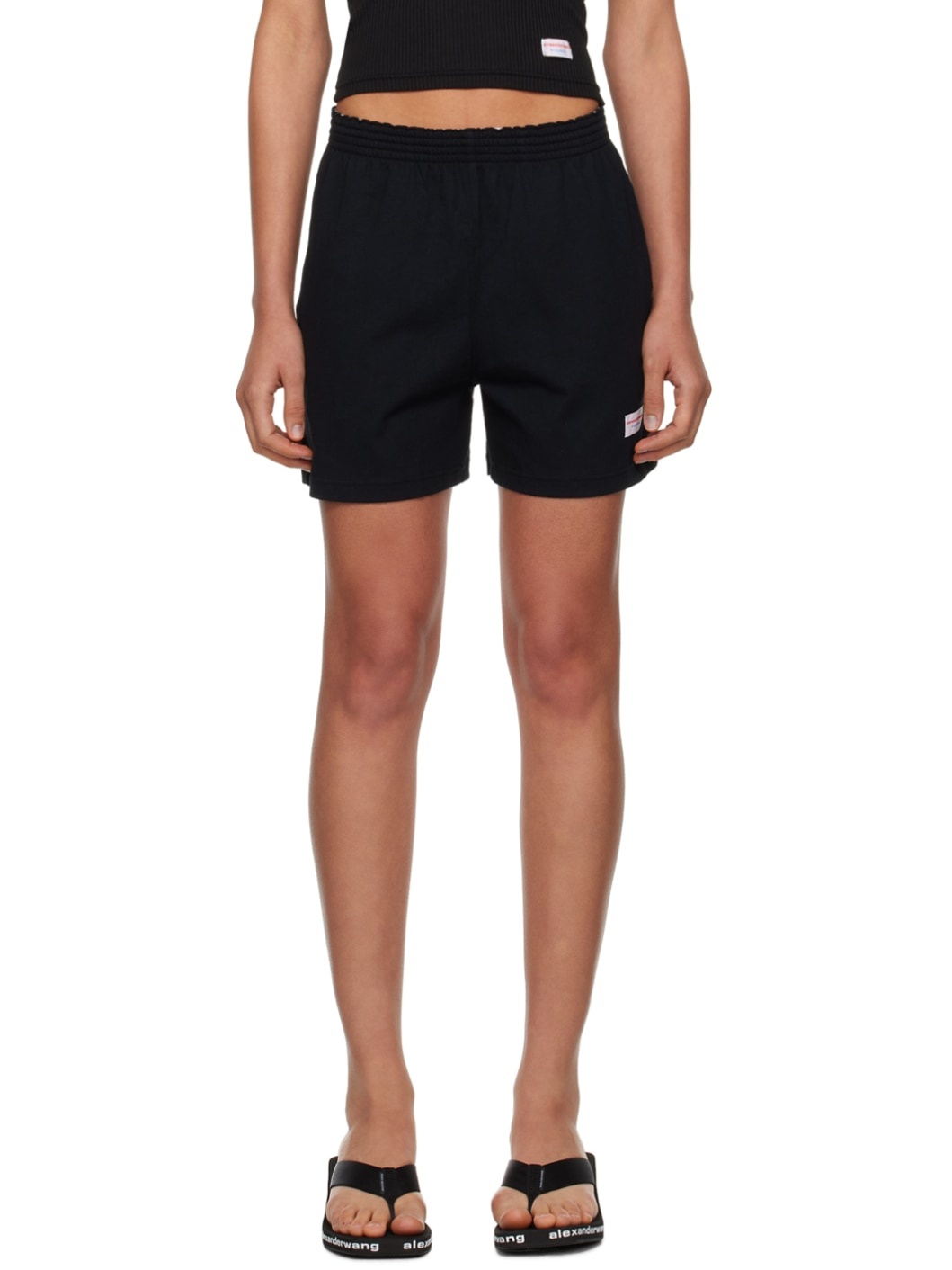 Black Relaxed-Fit Shorts - 1