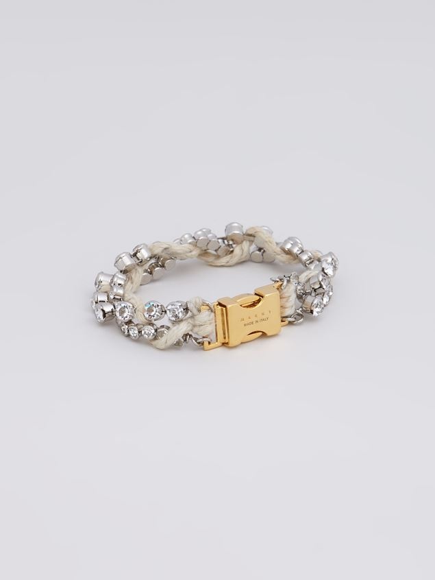 BRASS AND STRASS FOUND TREASURES BRACELET - 3