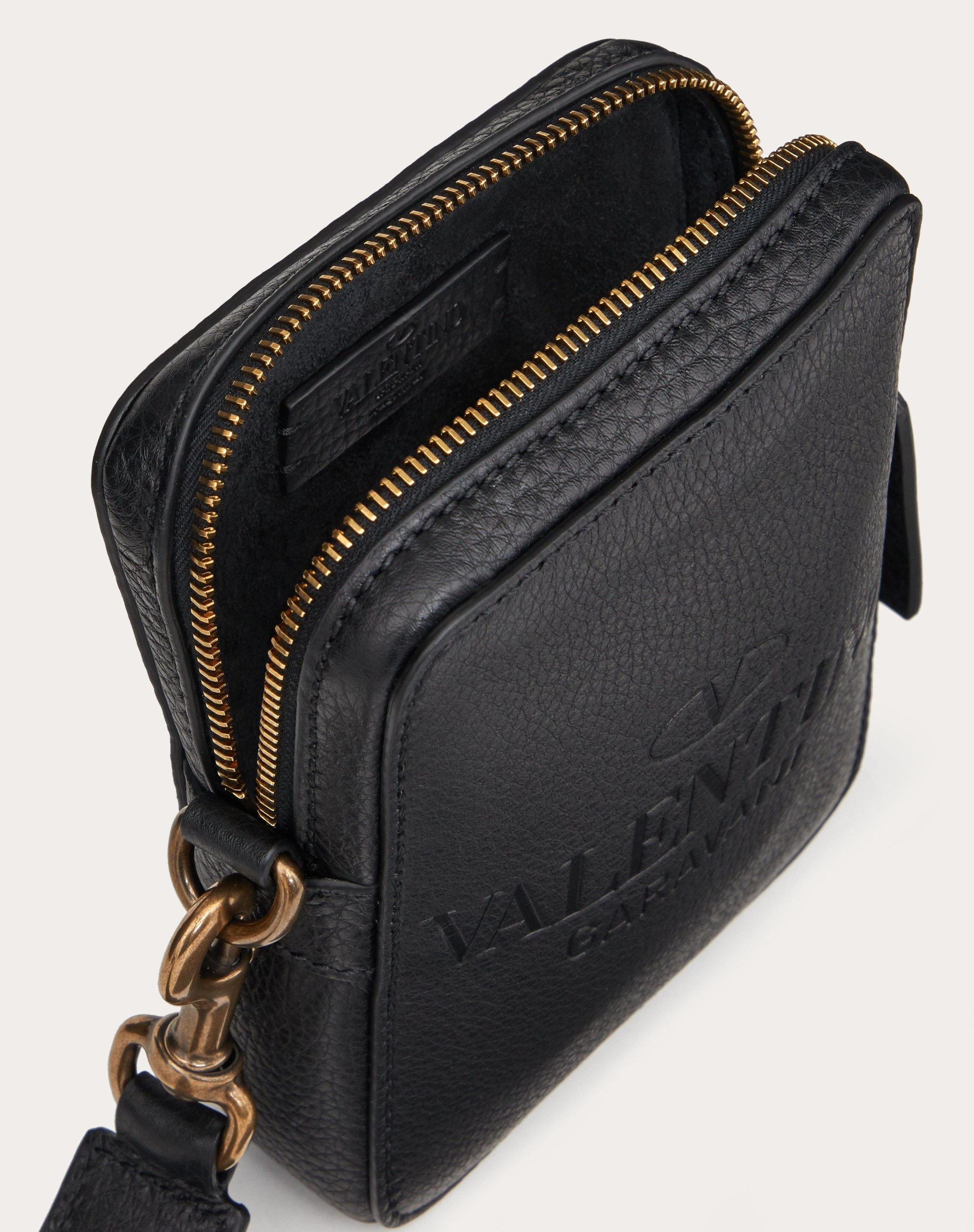 SMALL VALENTINO GARAVANI IDENTITY LEATHER CROSSBODY BAG - 4