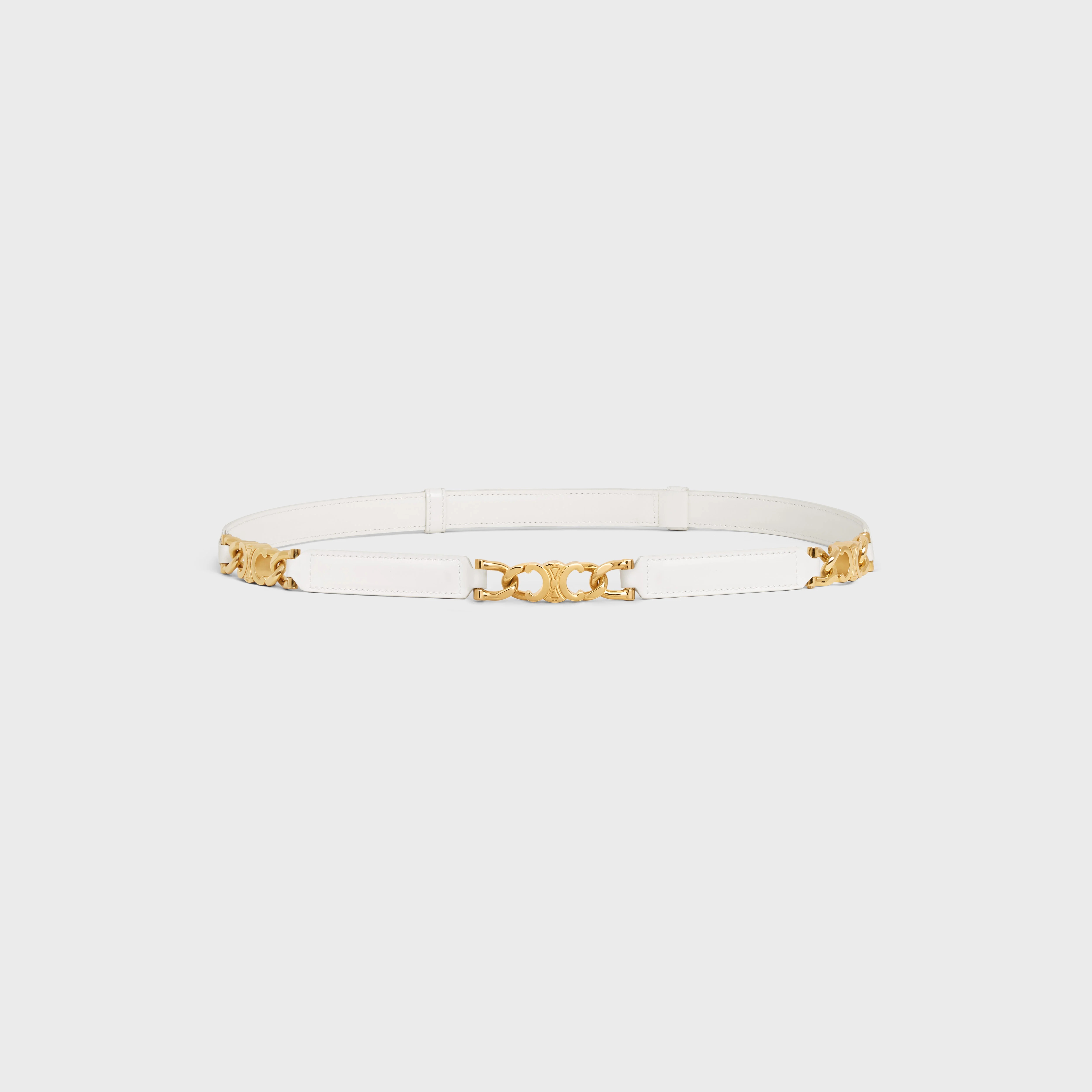 SMALL GOURMETTE TRIOMPHE ADJUSTABLE BELT in Taurillon Leather - 3