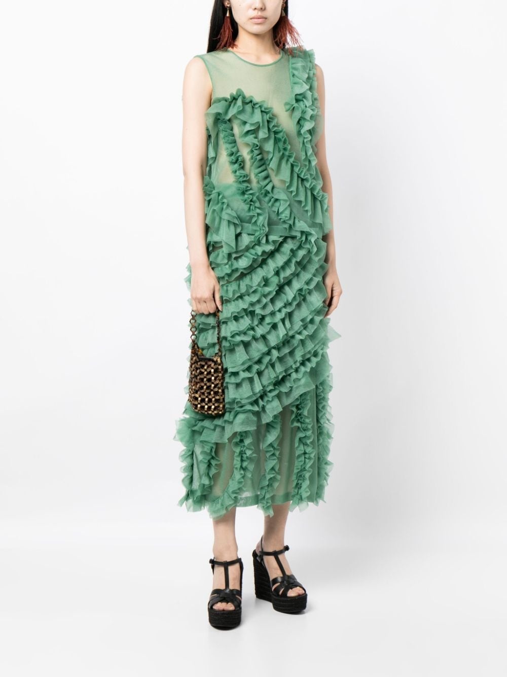 Sarafina ruffled midi skirt - 2