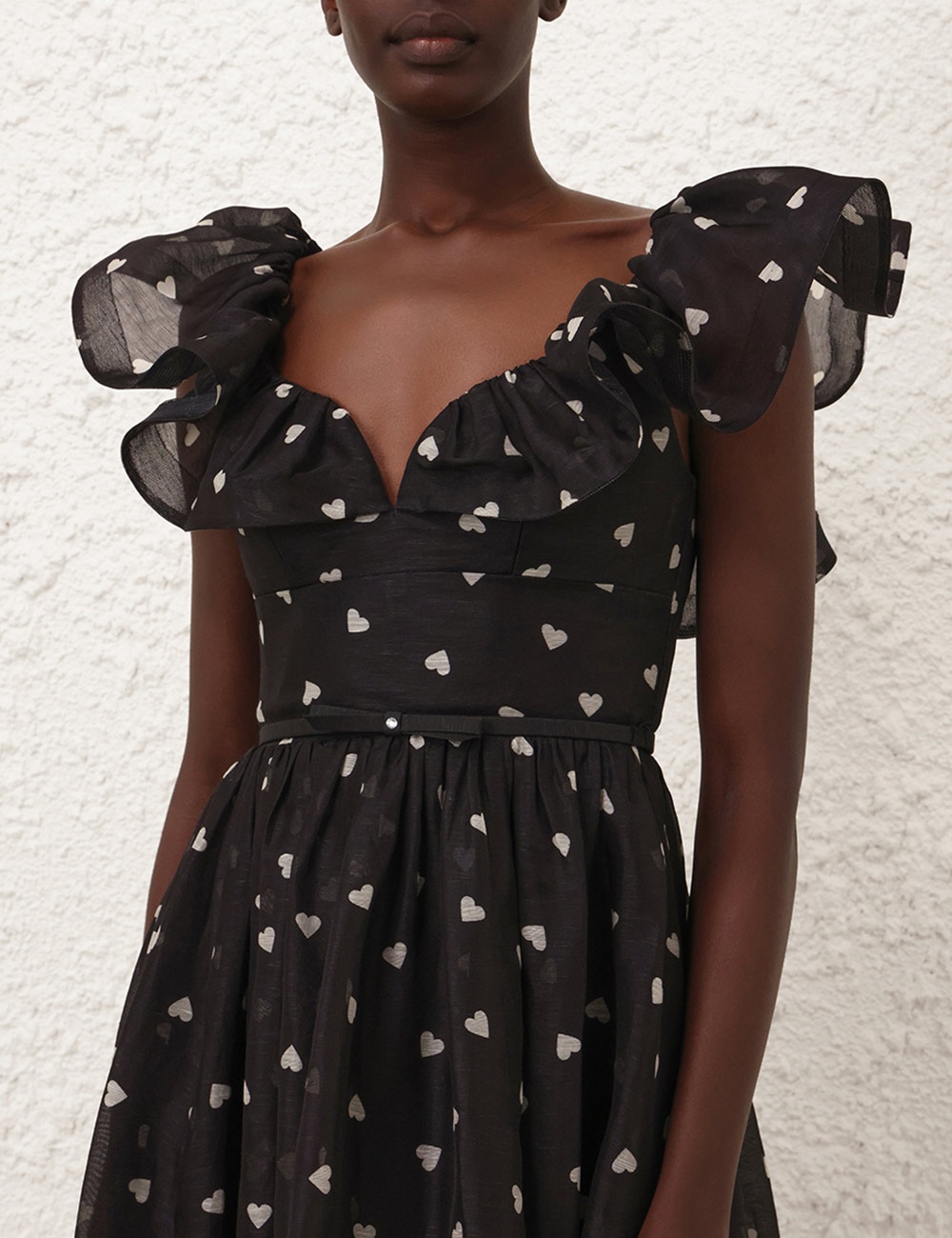 Zimmermann CRUSH FRILLED MIDI DRESS | REVERSIBLE