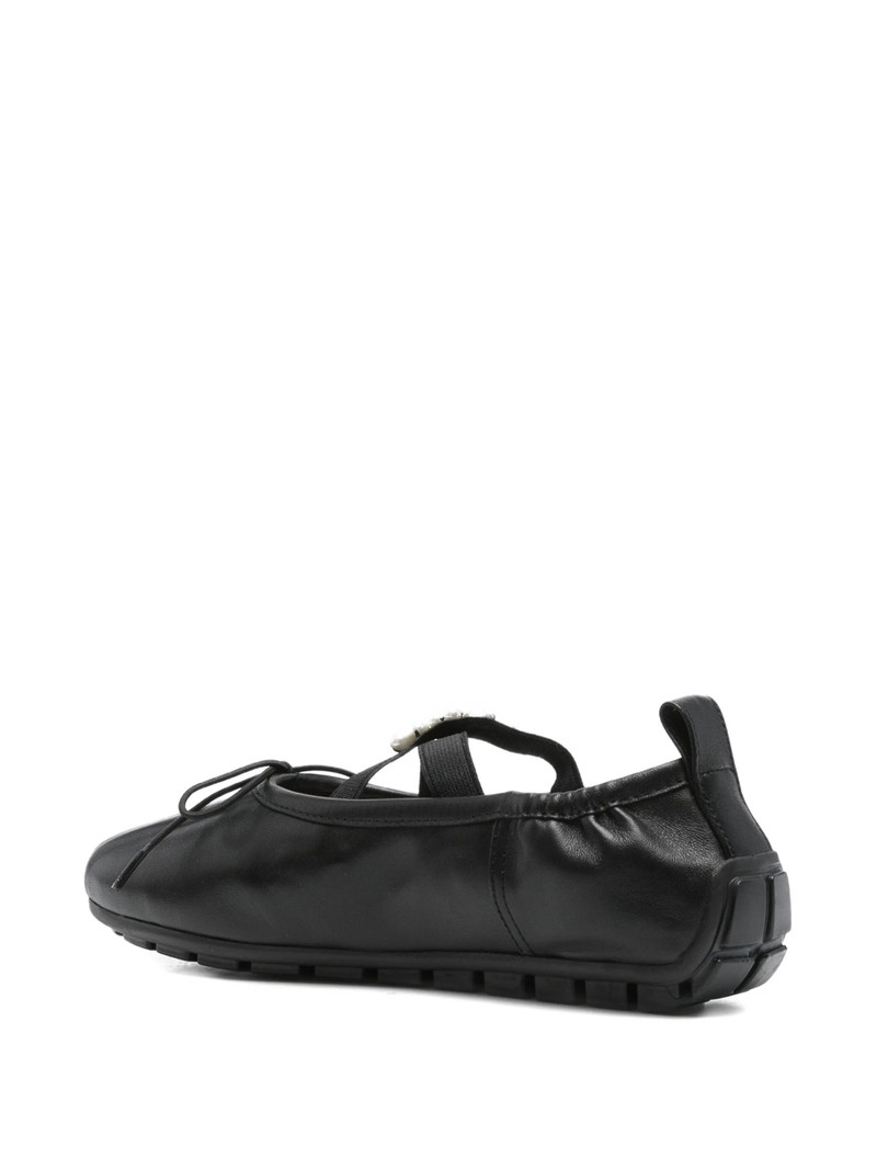 Simone Rocha Simone Rocha Jewel-embellished Leather Ballet Flats outlook