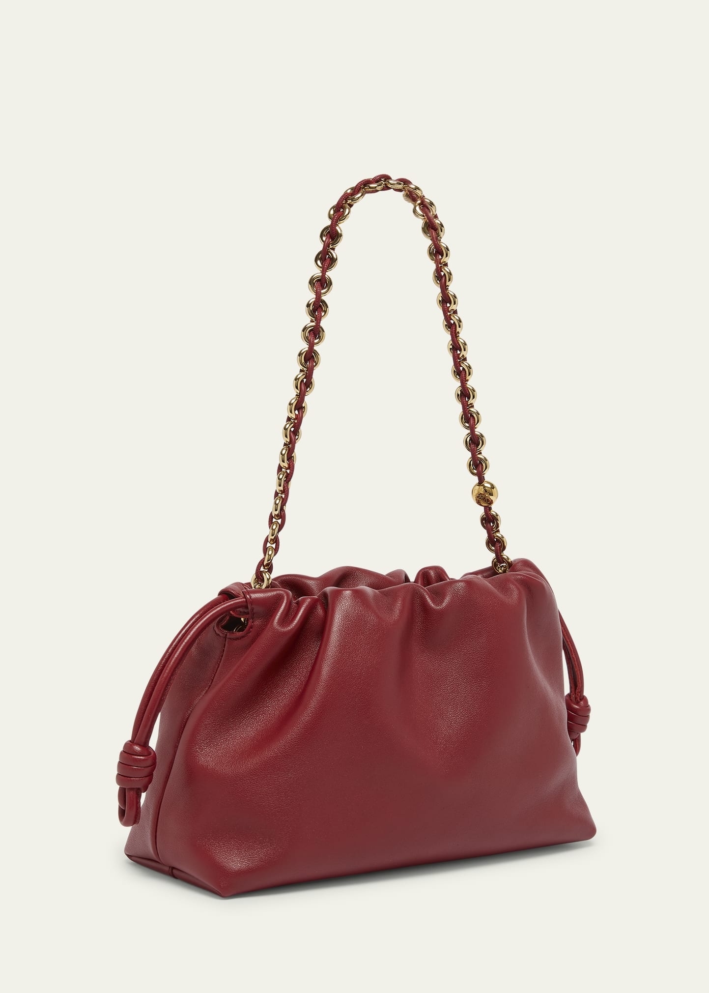 Flamenco Small Crossbody Bag in Napa Leather with Detachable Chain - 3