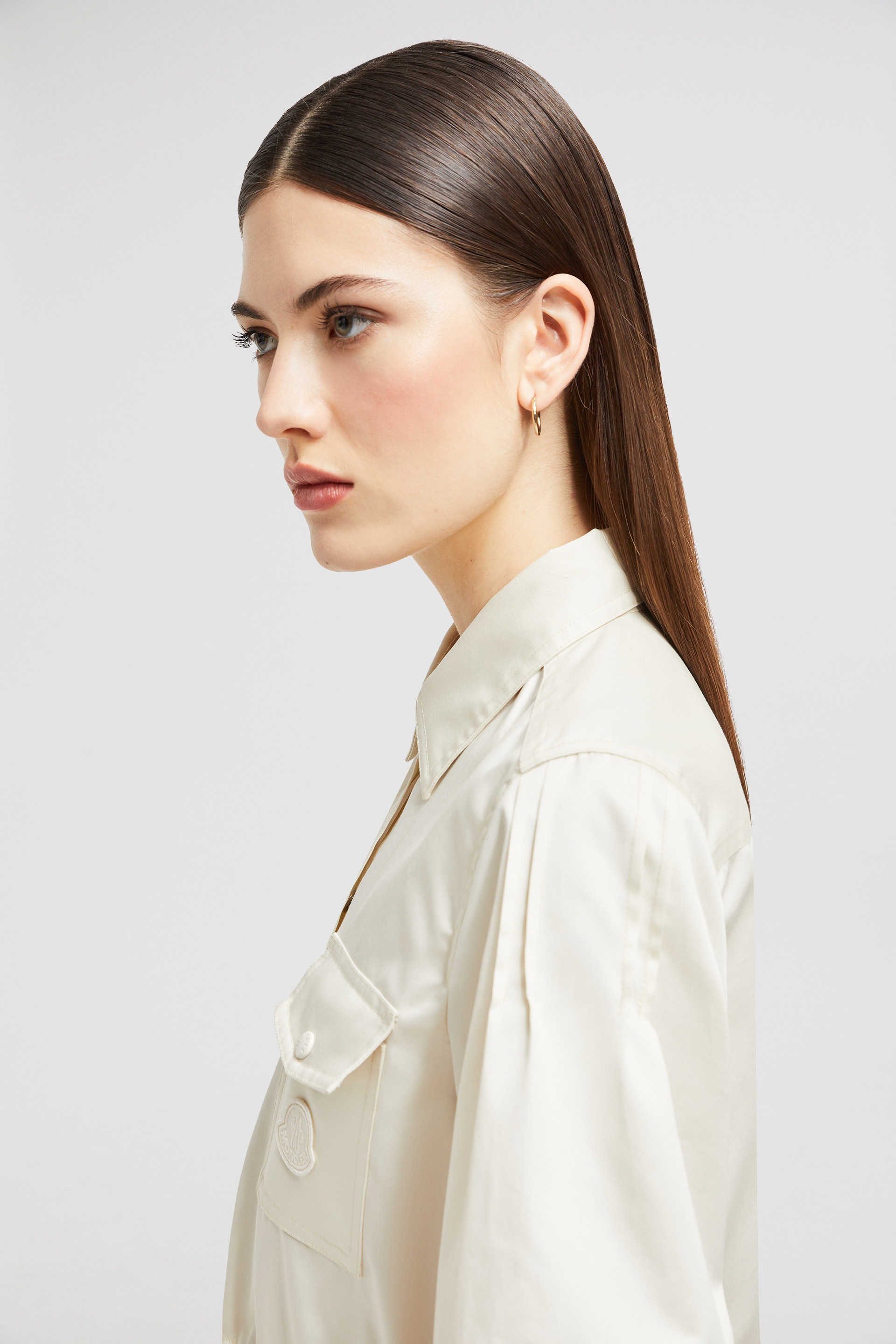 Cotton & Silk Midi Shirt Dress - 4