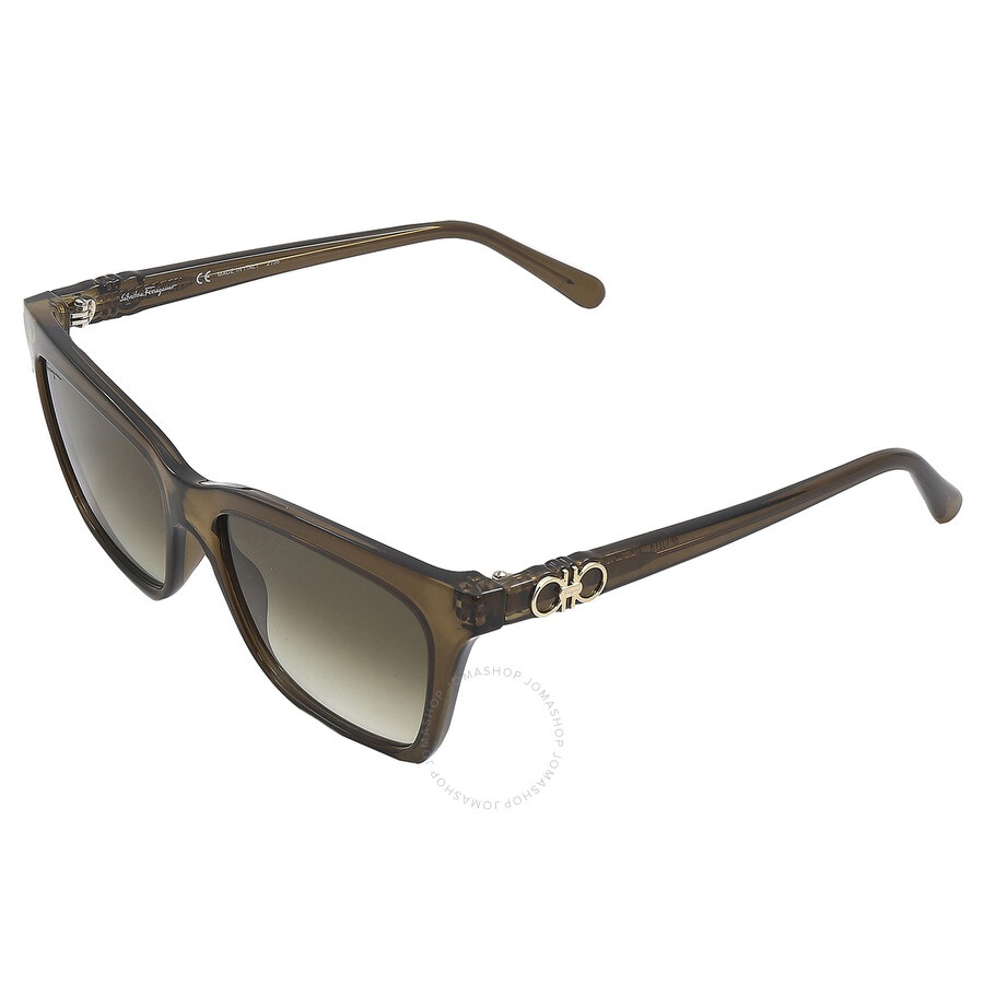 Salvatore Ferragamo Green Gradient Square Ladies Sunglasses SF1027S 315 55 - 5