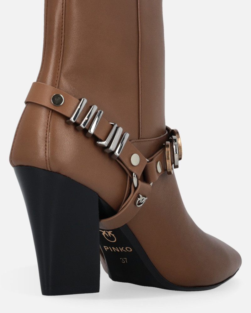 BOOTIES WITH METAL INSERTS AND LOVE BIRDS LOGO 7