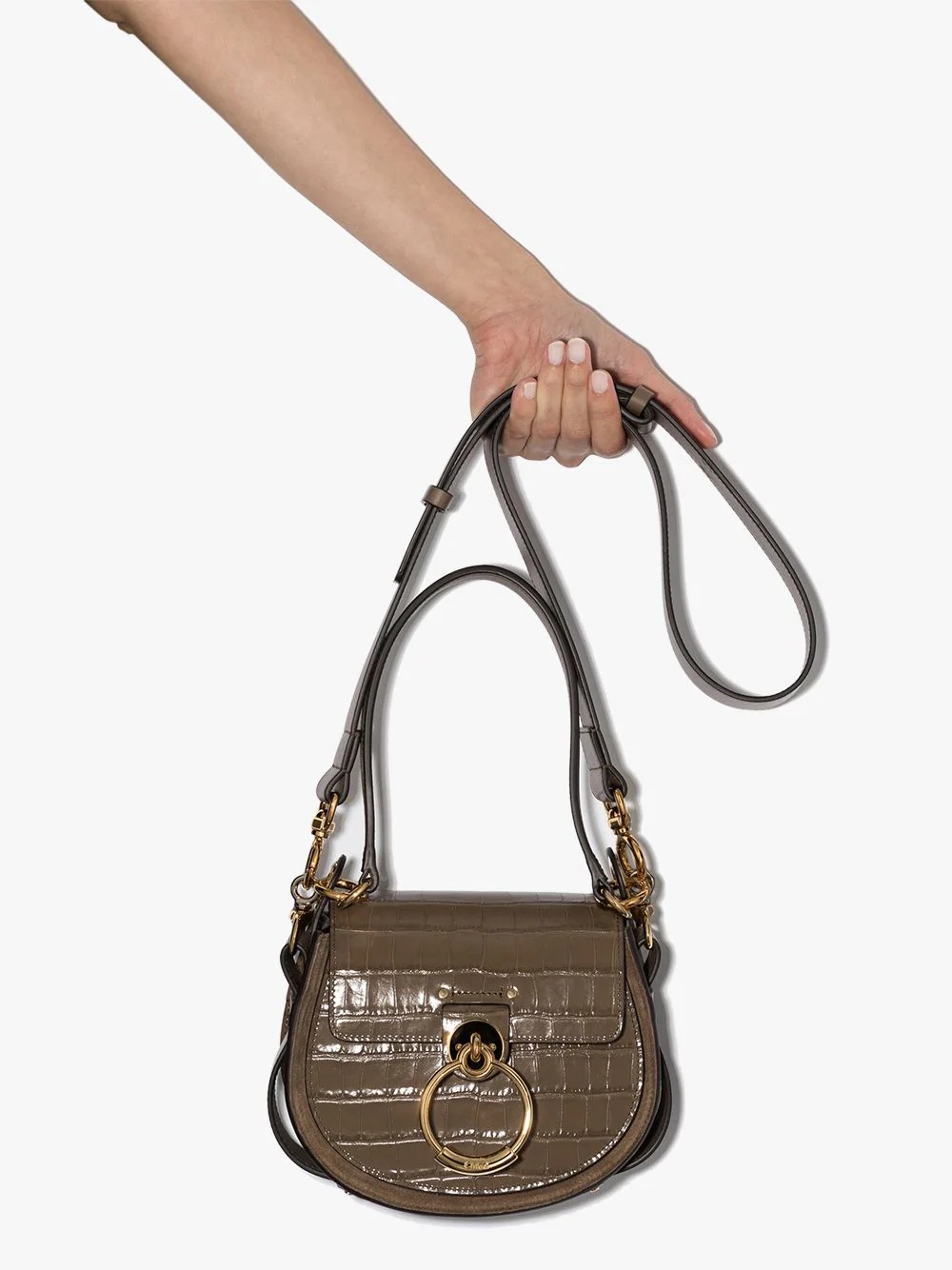 small Tess croc-effect shoulder bag - 4