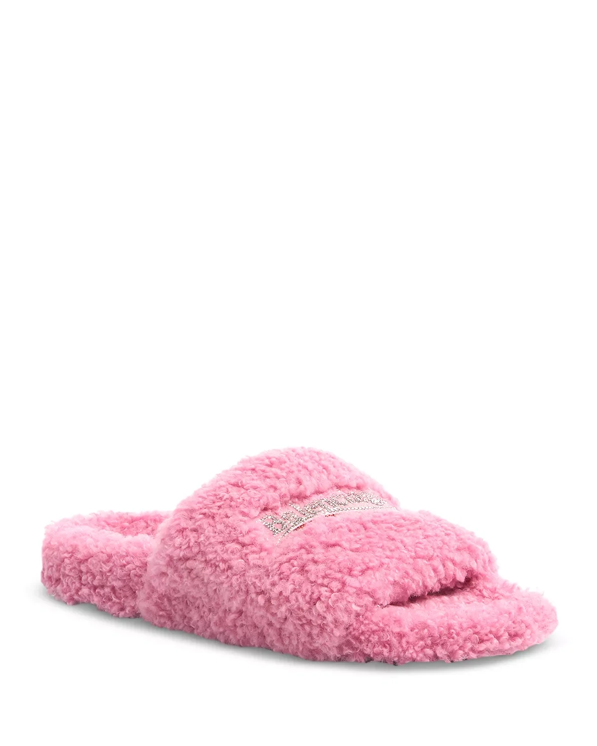Women's Furry Slide Sandals - 1