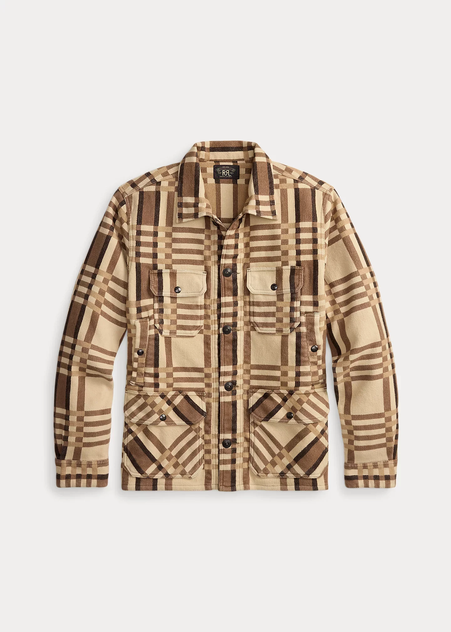 Plaid Jacquard Overshirt - 1