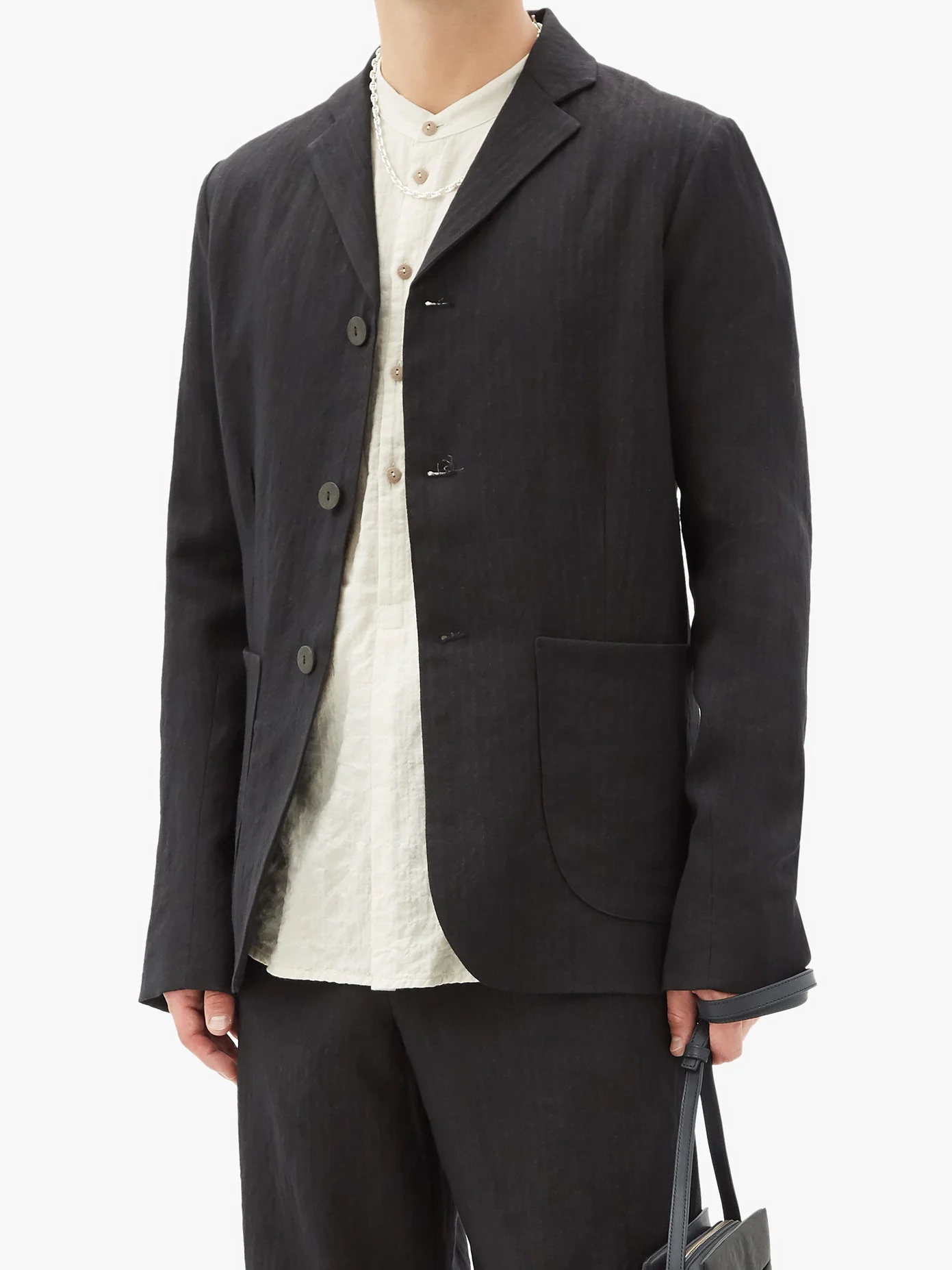 The Metalworker single-breasted wool-blend blazer - 6