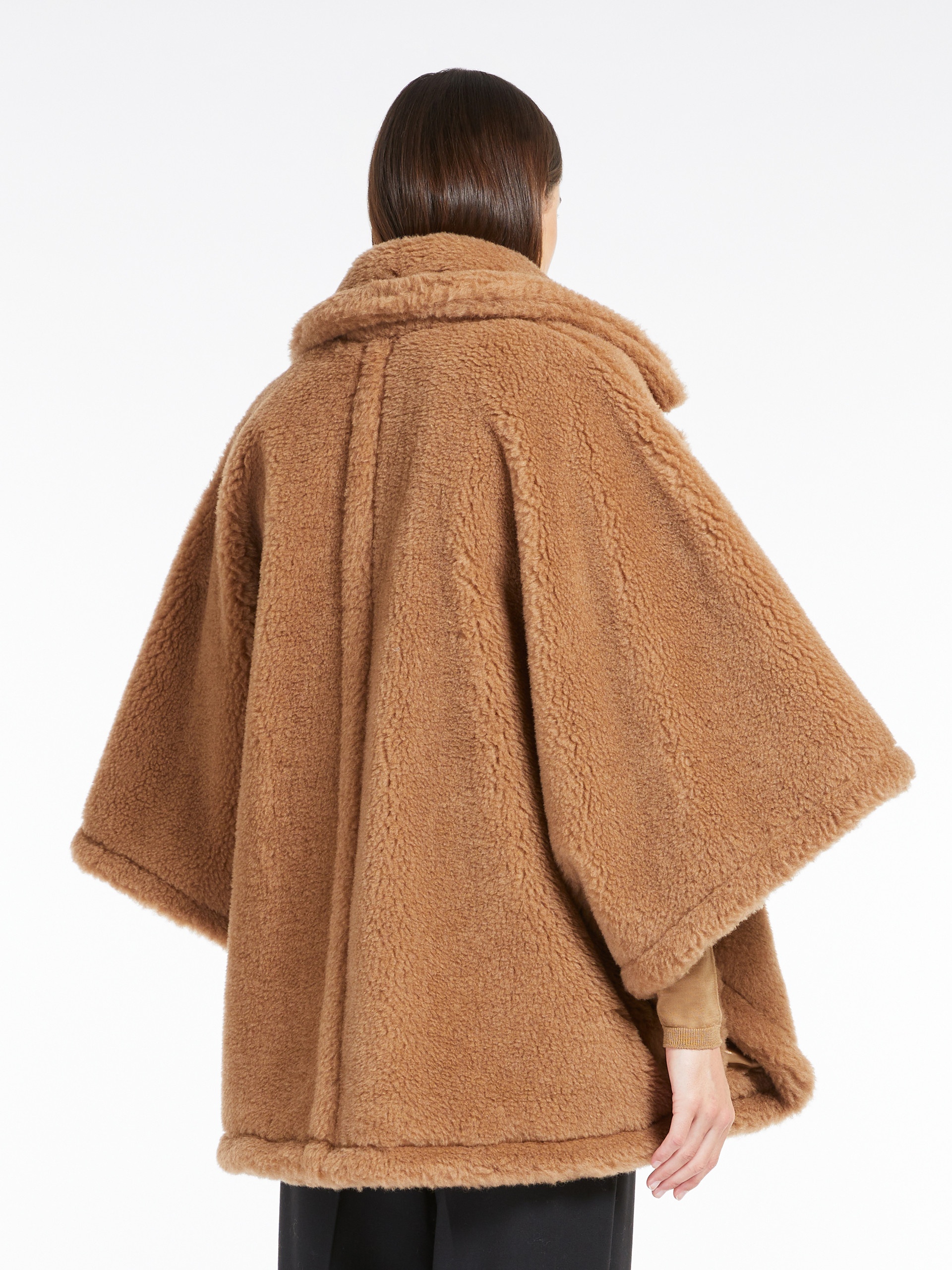 【関税＆送料込み】Max Mara Camel-Coloured Cape In Teddy Max Mara Tebe Teddy Camel Wool Cape – Fashion Full Circle