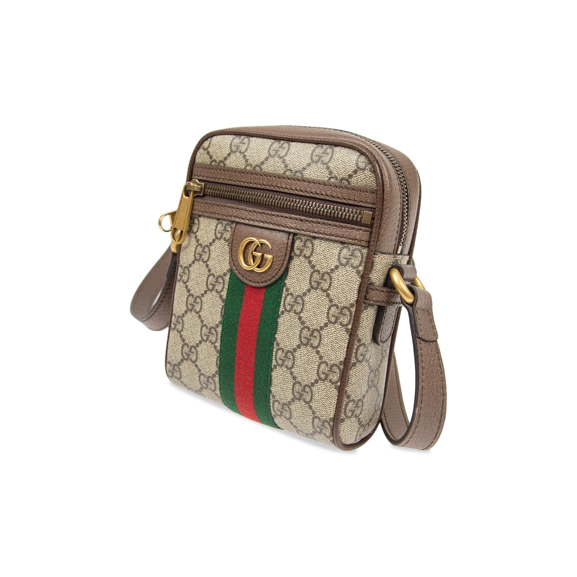 Gucci GG Supreme Ophidia Shoulder Bag 'Beige' - 3