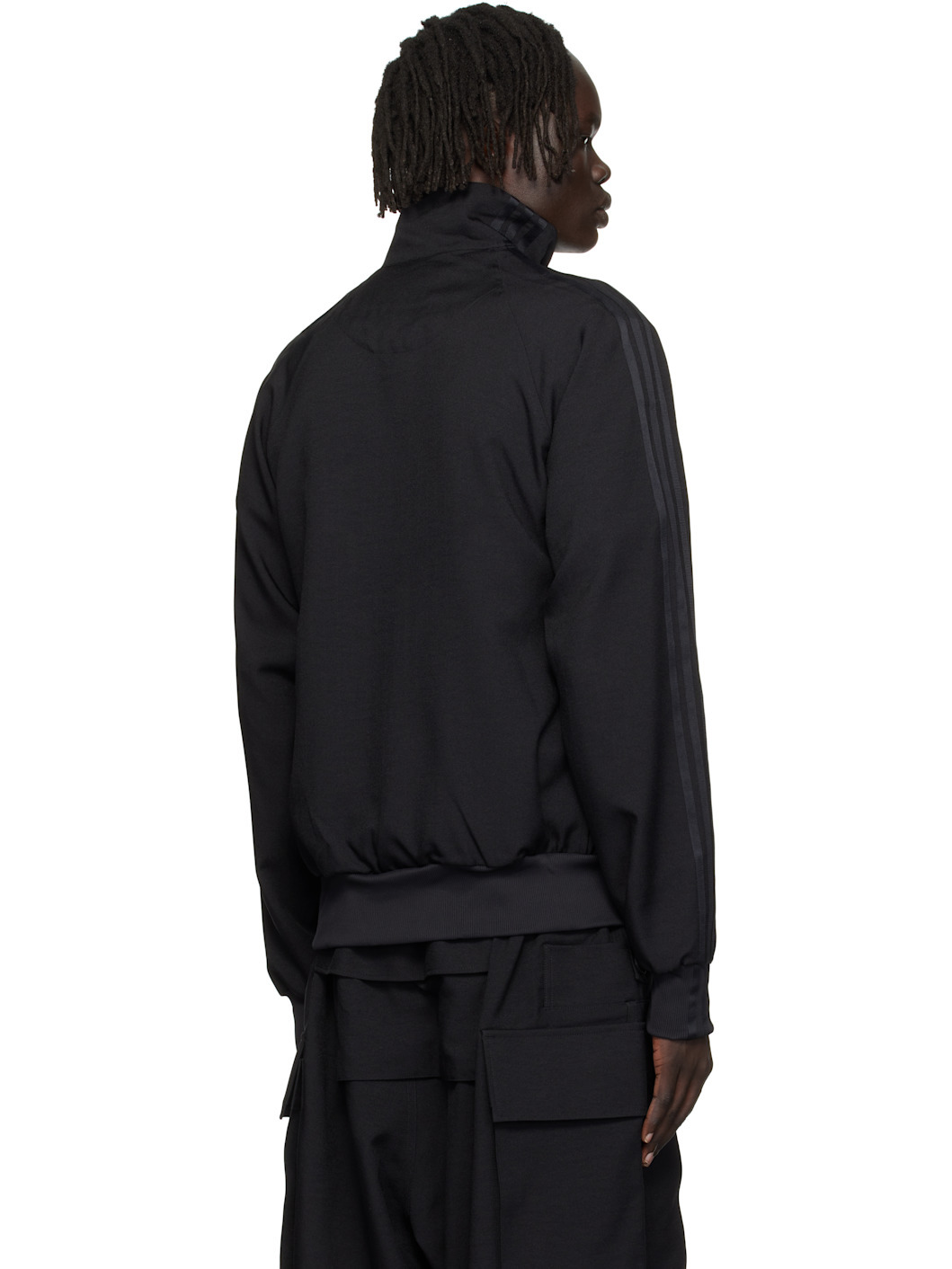 Black Sport Uniform Track Jacket - 3