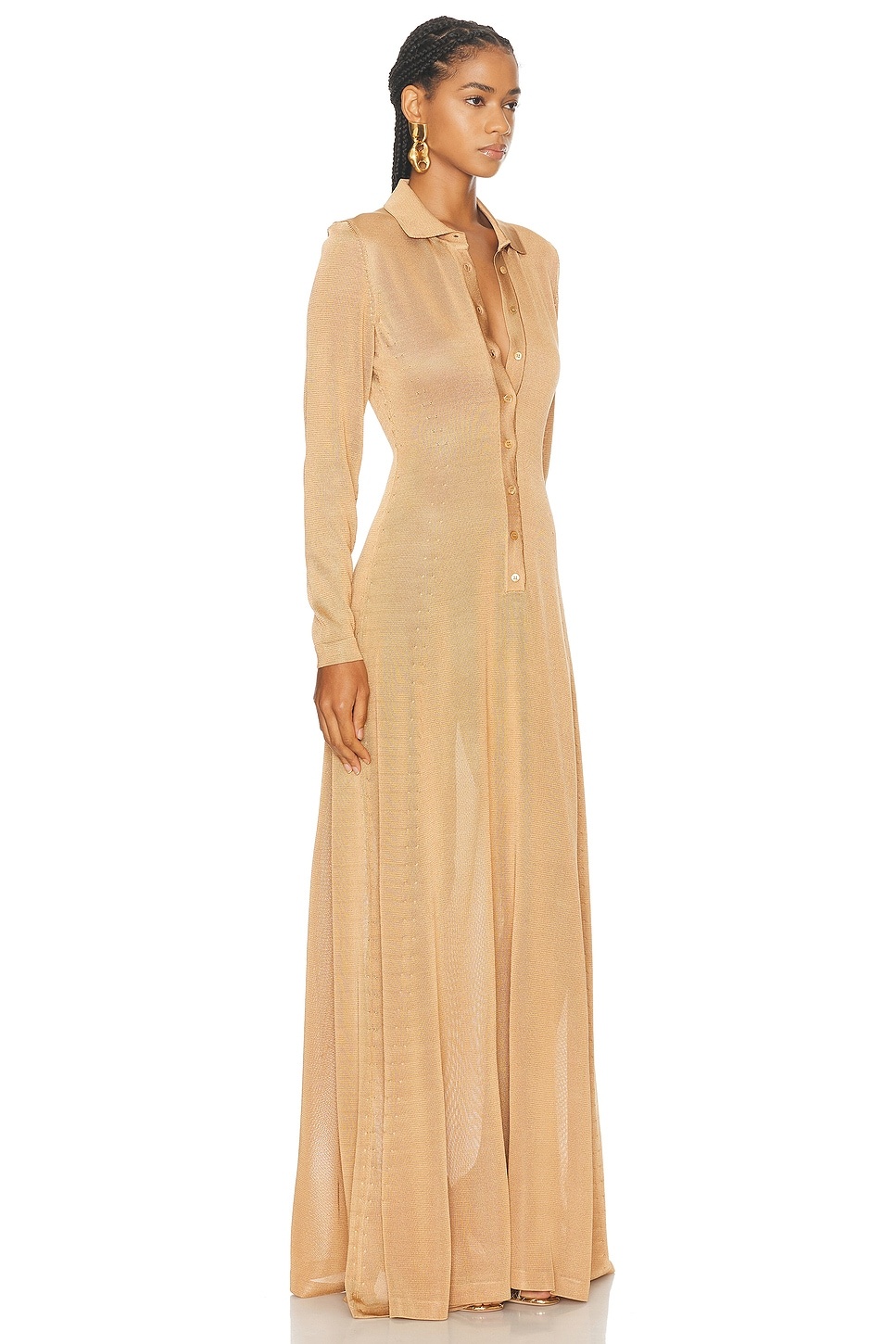 Slinky Polo Long Dress - 2