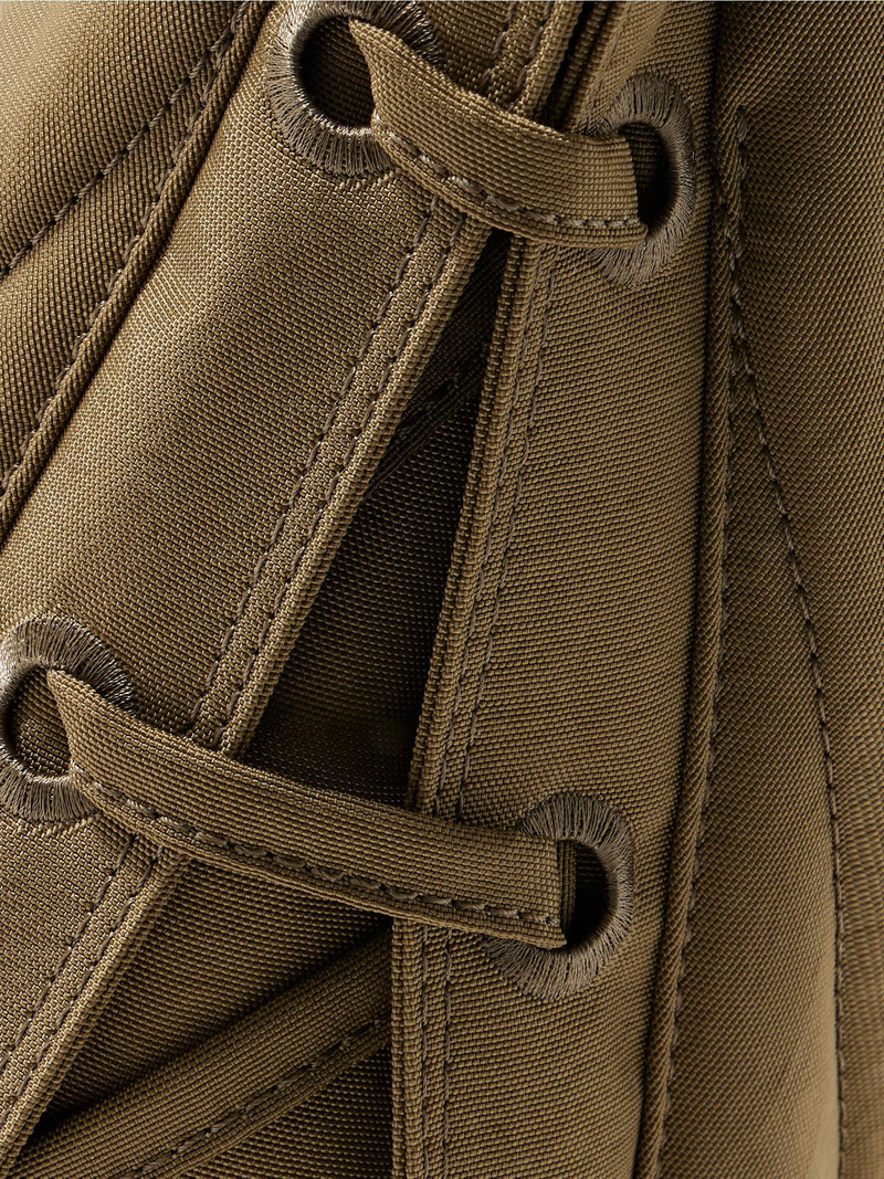 Soft Game small quilted recycled canvas shoulder bag Sage green 4