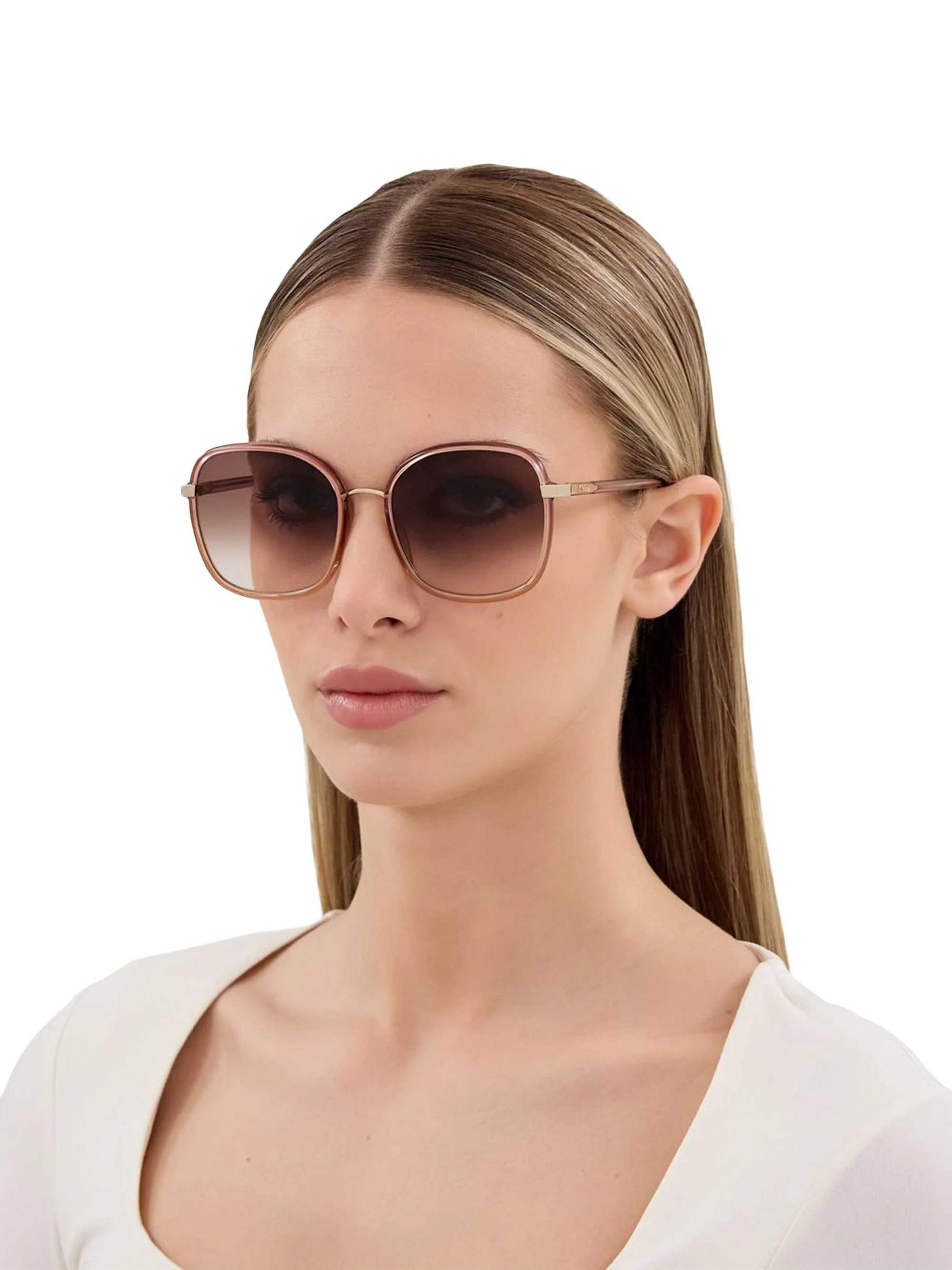 Women's 59MM Gradient Square Sunglasses - Red - 1
